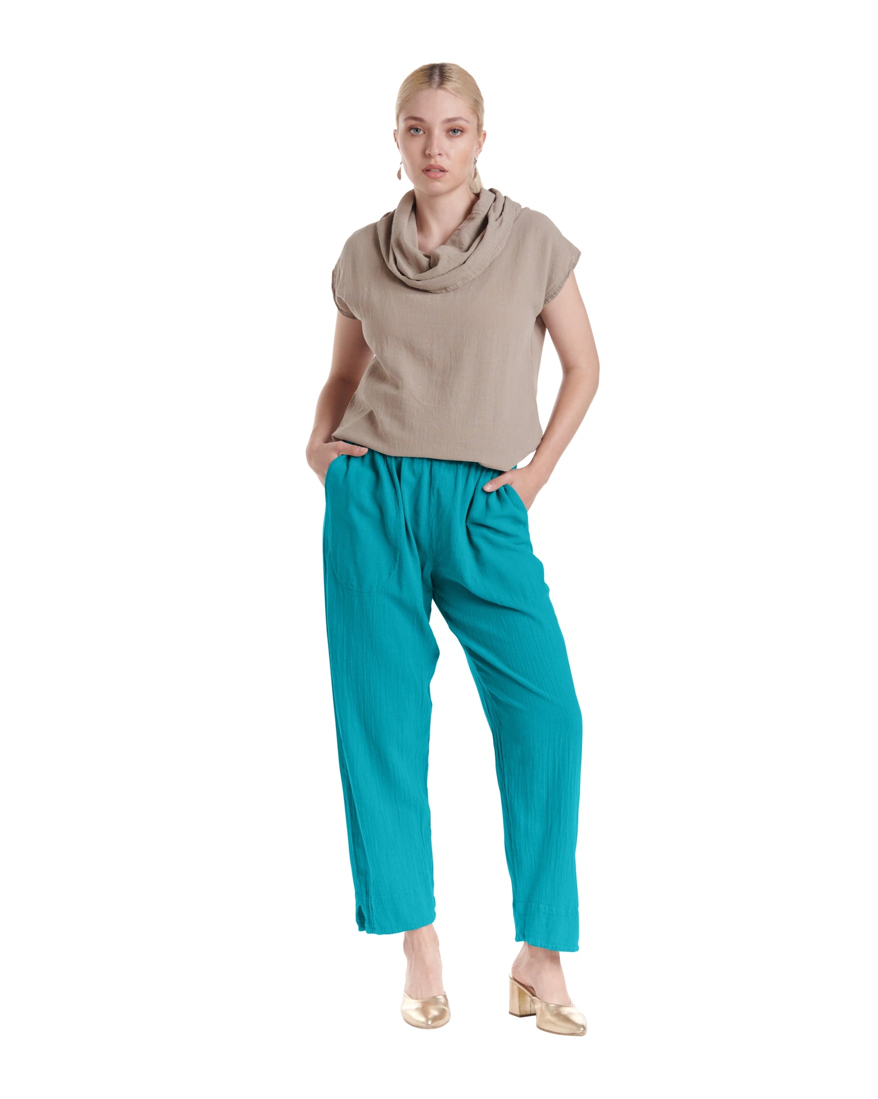Fiona Cotton Gauze Pants-Oh My Gauze