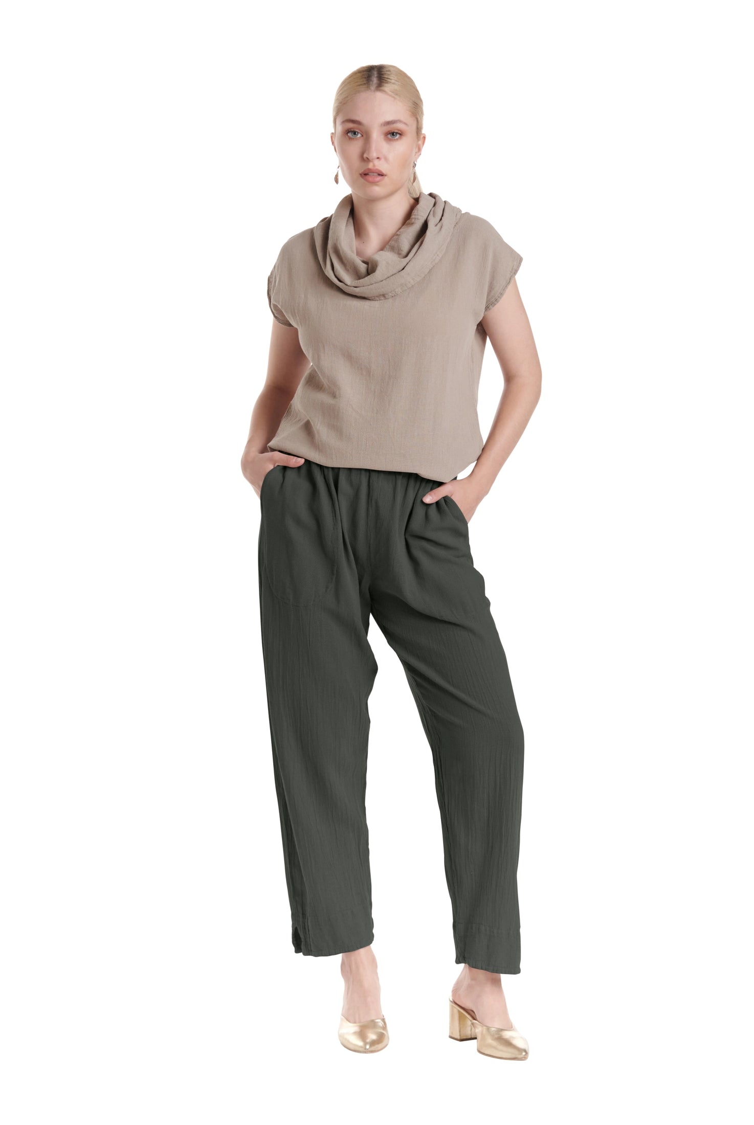 Fiona Cotton Gauze Pants-Oh My Gauze