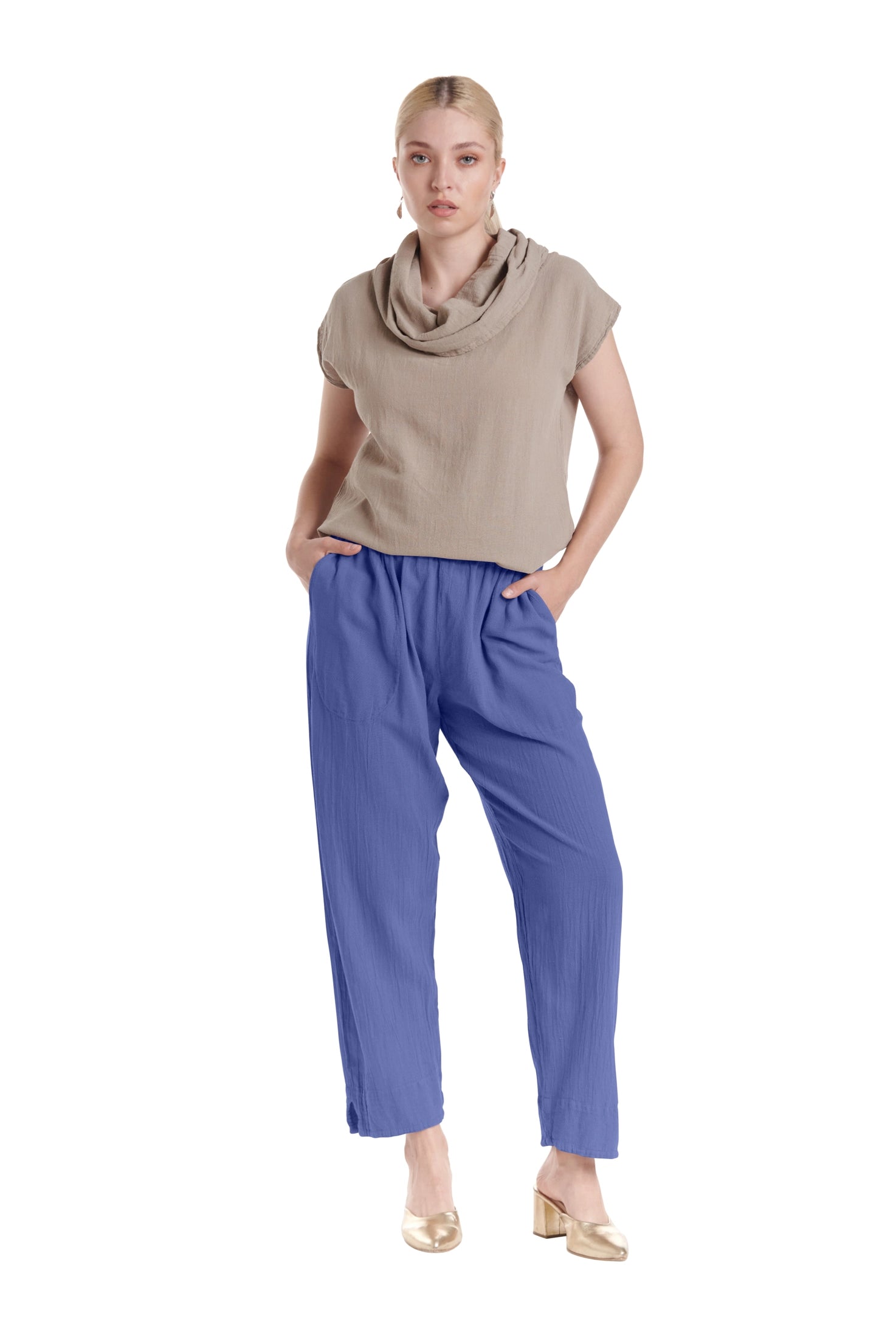 Fiona Cotton Gauze Pants-Oh My Gauze