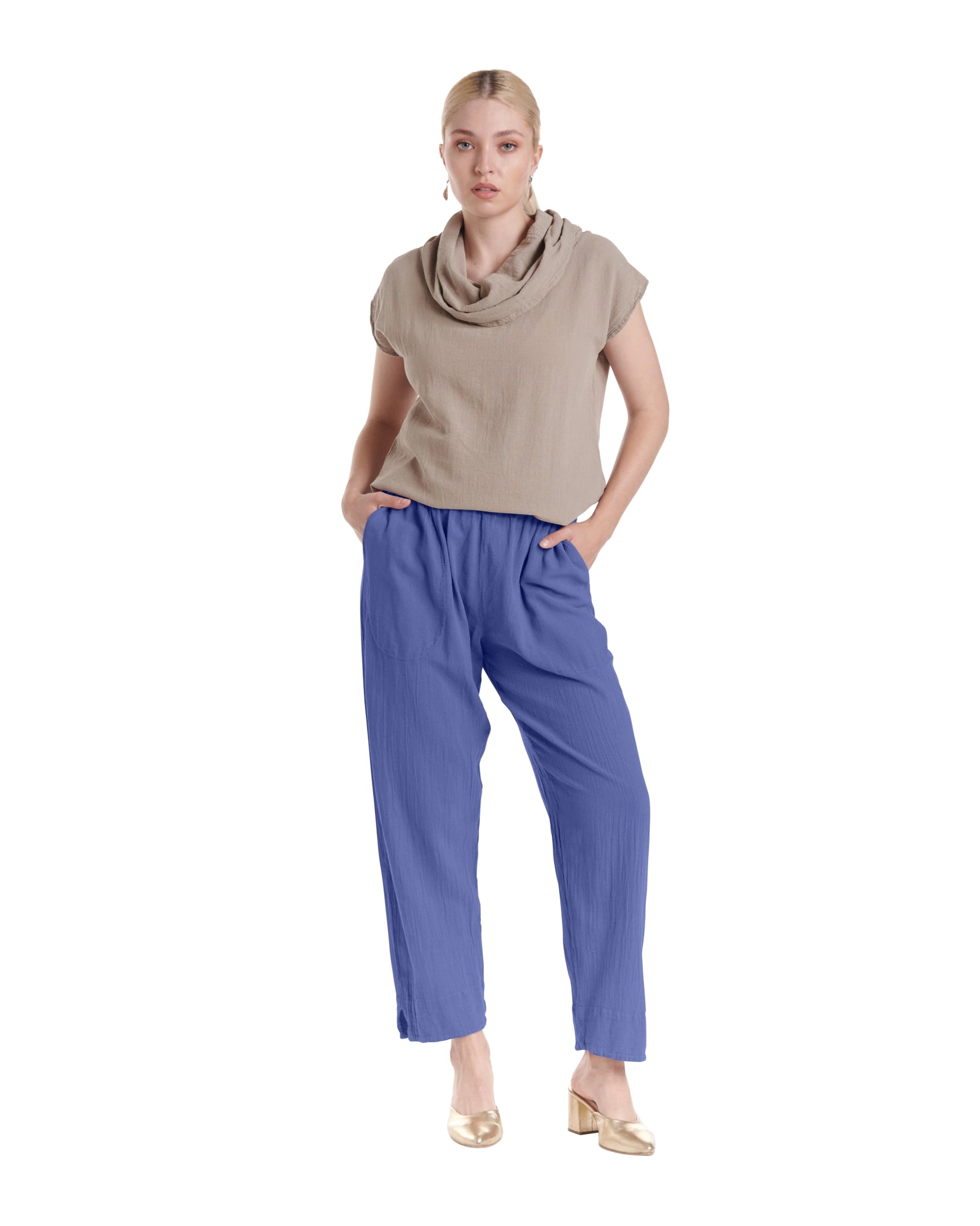 Fiona Cotton Gauze Pants-Oh My Gauze