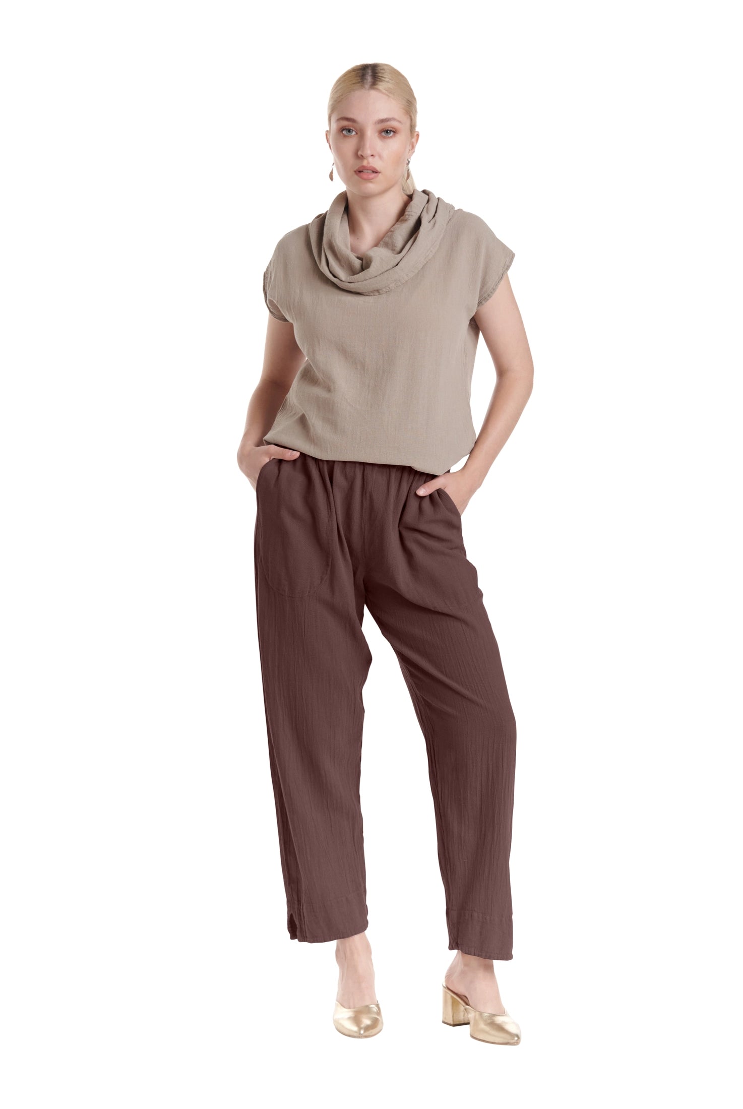 Fiona Cotton Gauze Pants-Oh My Gauze