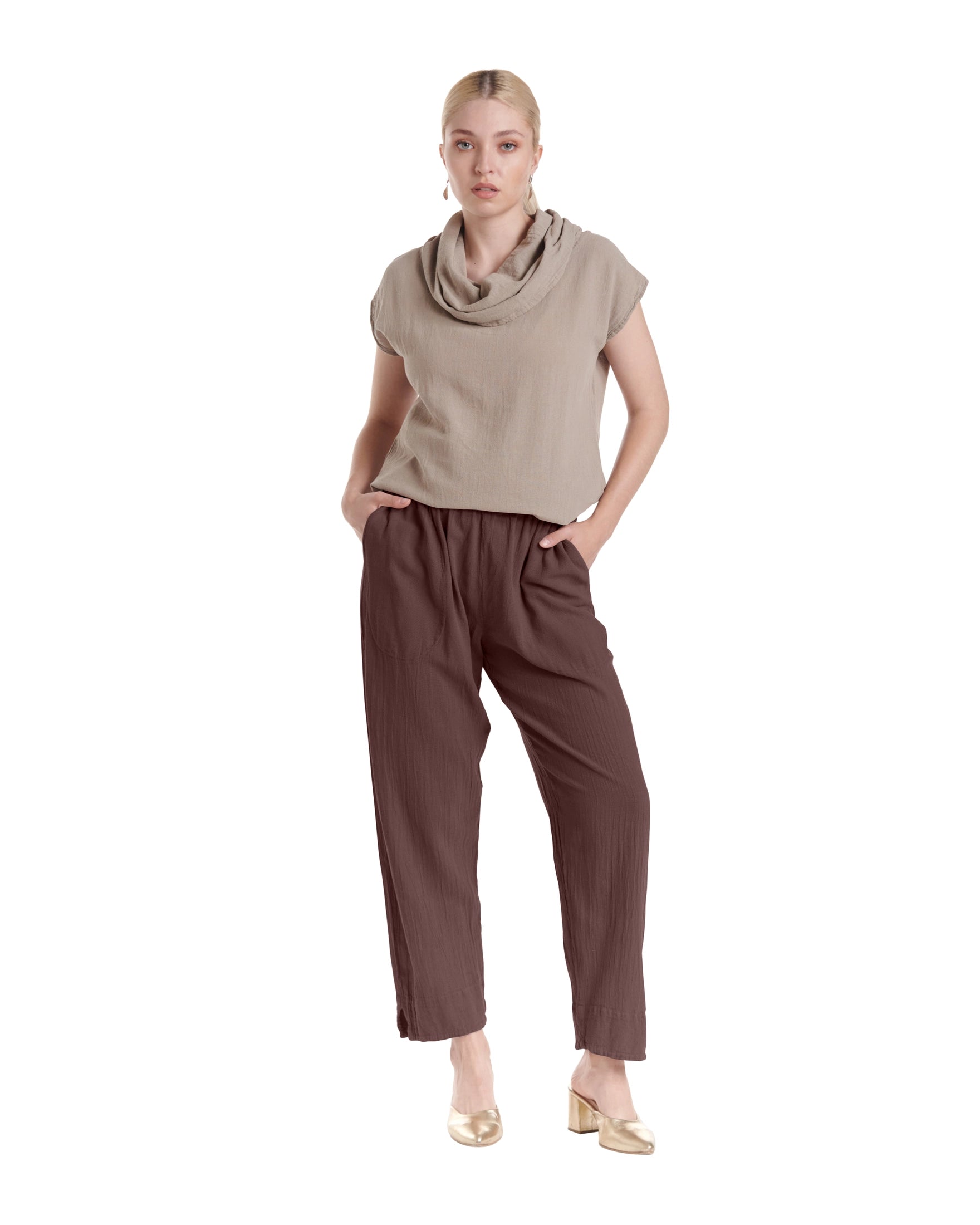 Fiona Cotton Gauze Pants-Oh My Gauze