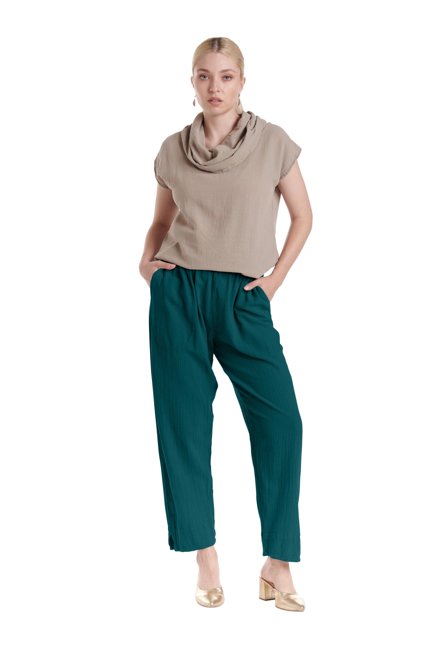 Fiona Cotton Gauze Pants-Oh My Gauze