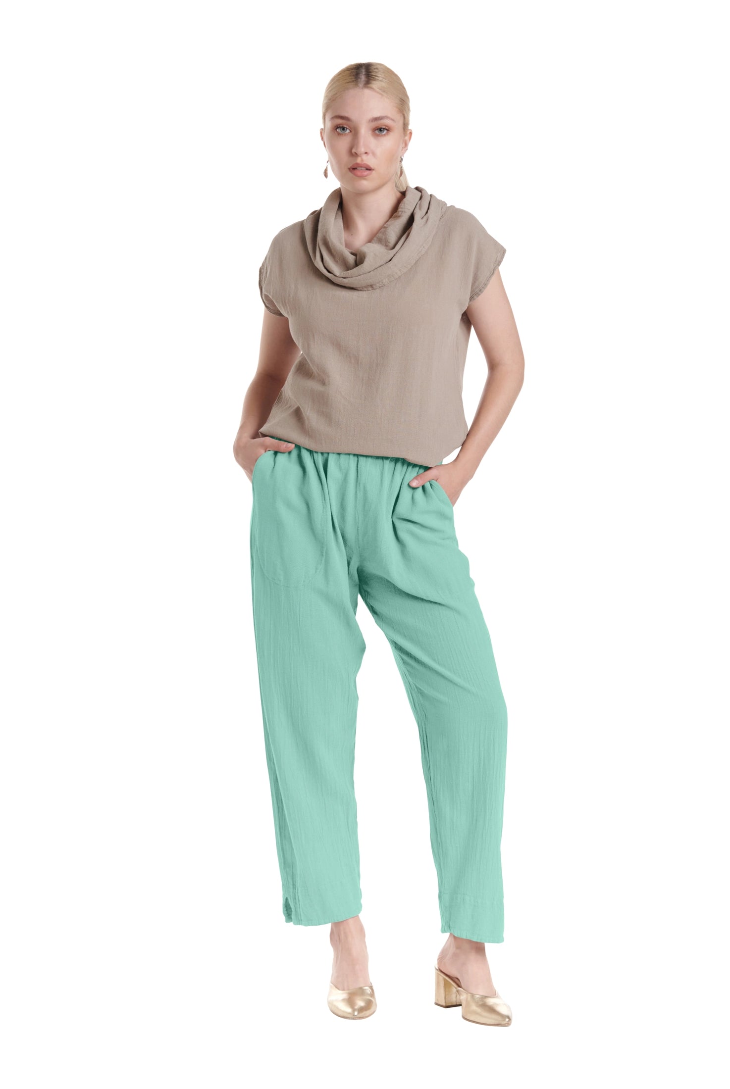 Fiona Cotton Gauze Pants-Oh My Gauze