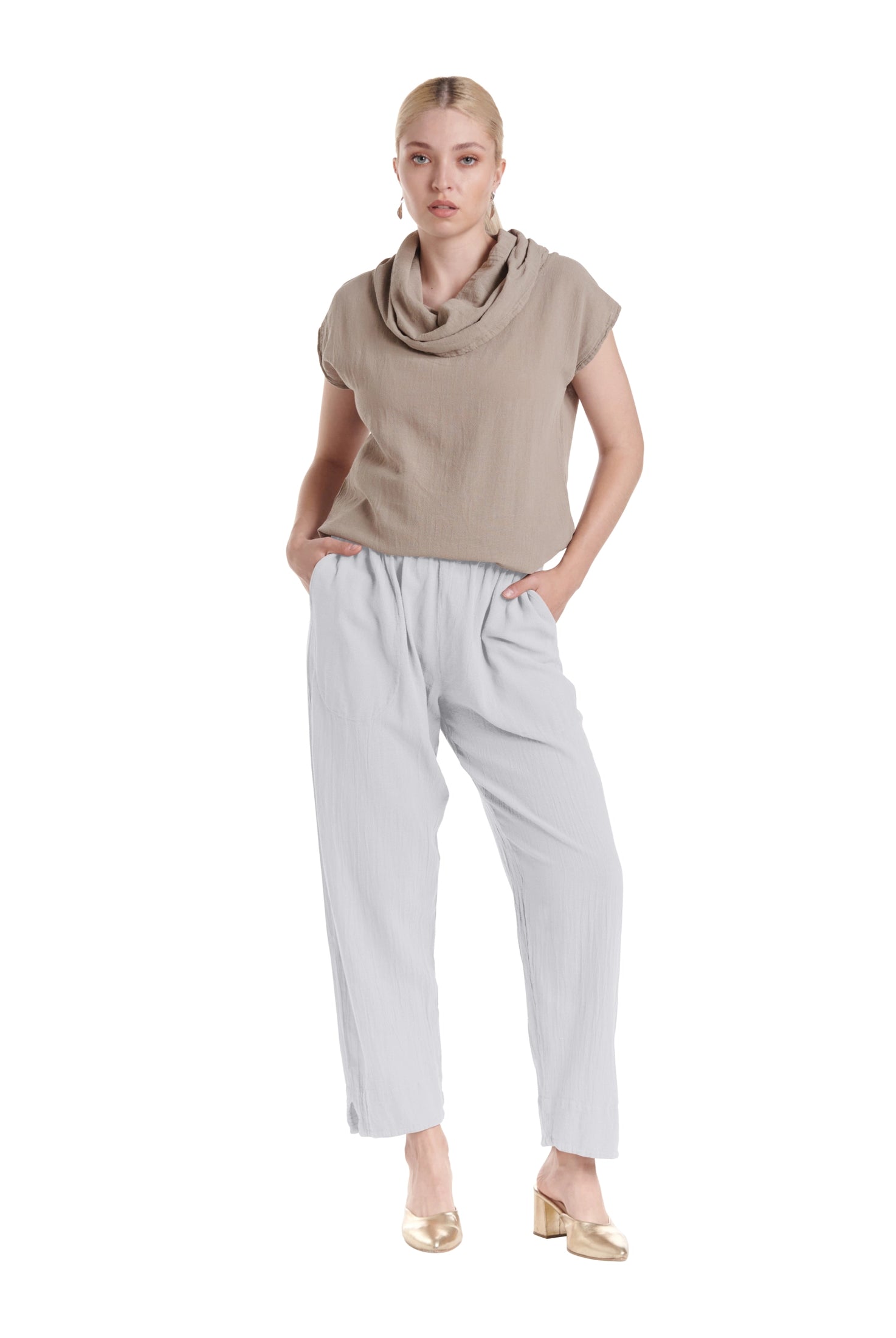 Fiona Cotton Gauze Pants-Oh My Gauze