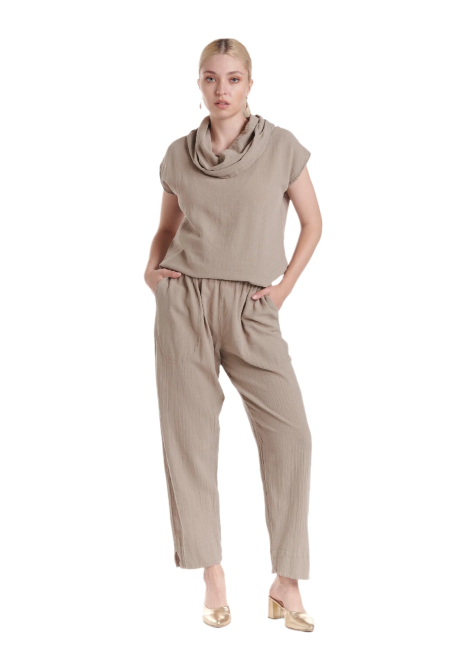Fiona Cotton Gauze Pants-Oh My Gauze