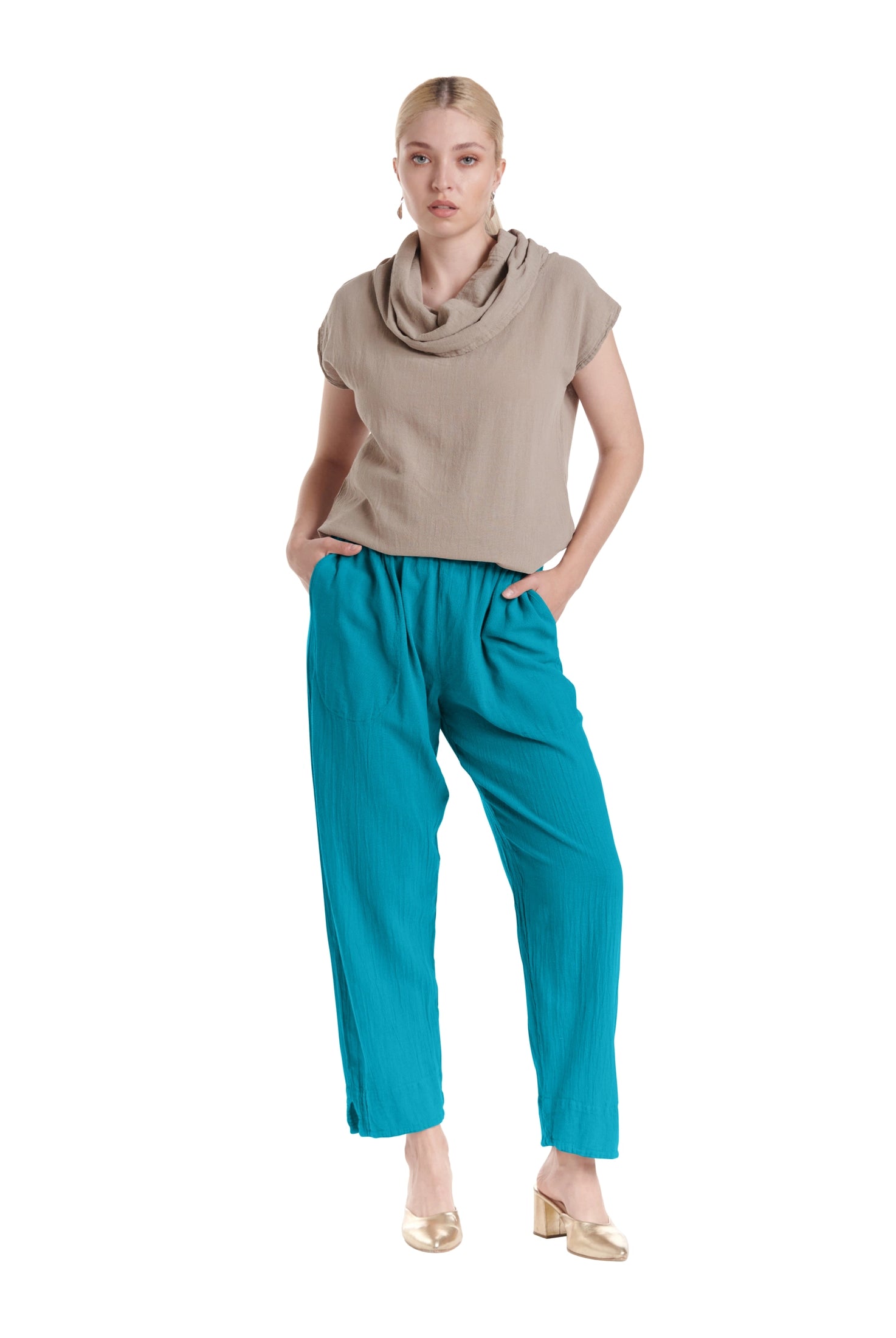 Fiona Cotton Gauze Pants-Oh My Gauze