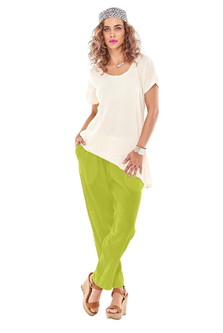 Fiona Cotton Gauze Pants-Oh My Gauze