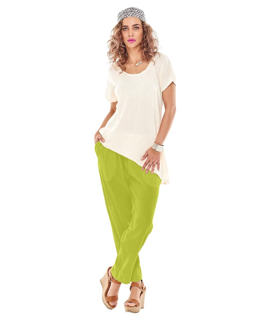 Fiona Cotton Gauze Pants-Oh My Gauze