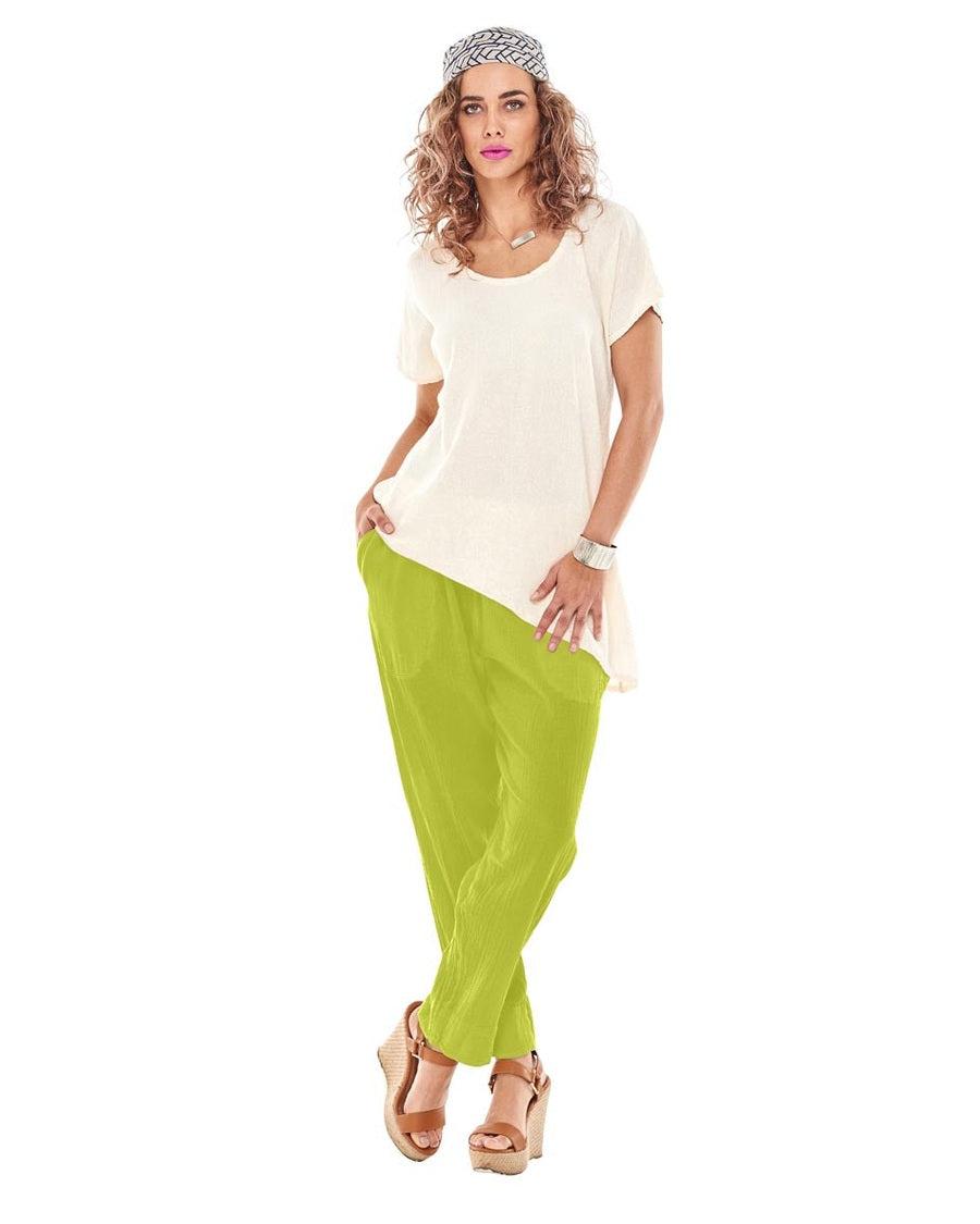 Fiona Cotton Gauze Pants-Oh My Gauze