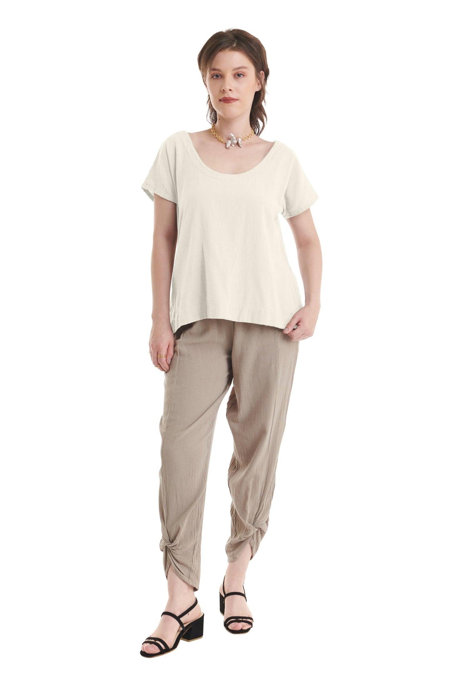 Flipper Cotton Gauze Blouse-Oh My Gauze