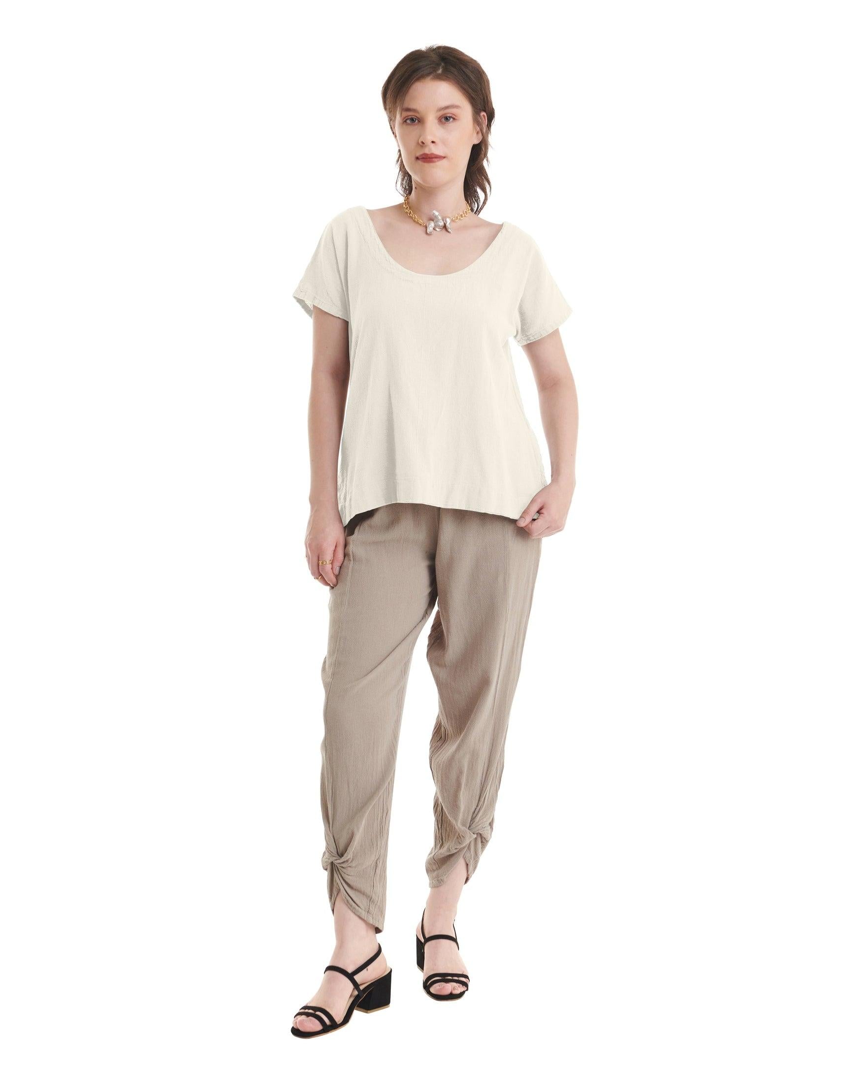 Flipper Cotton Gauze Blouse-Oh My Gauze
