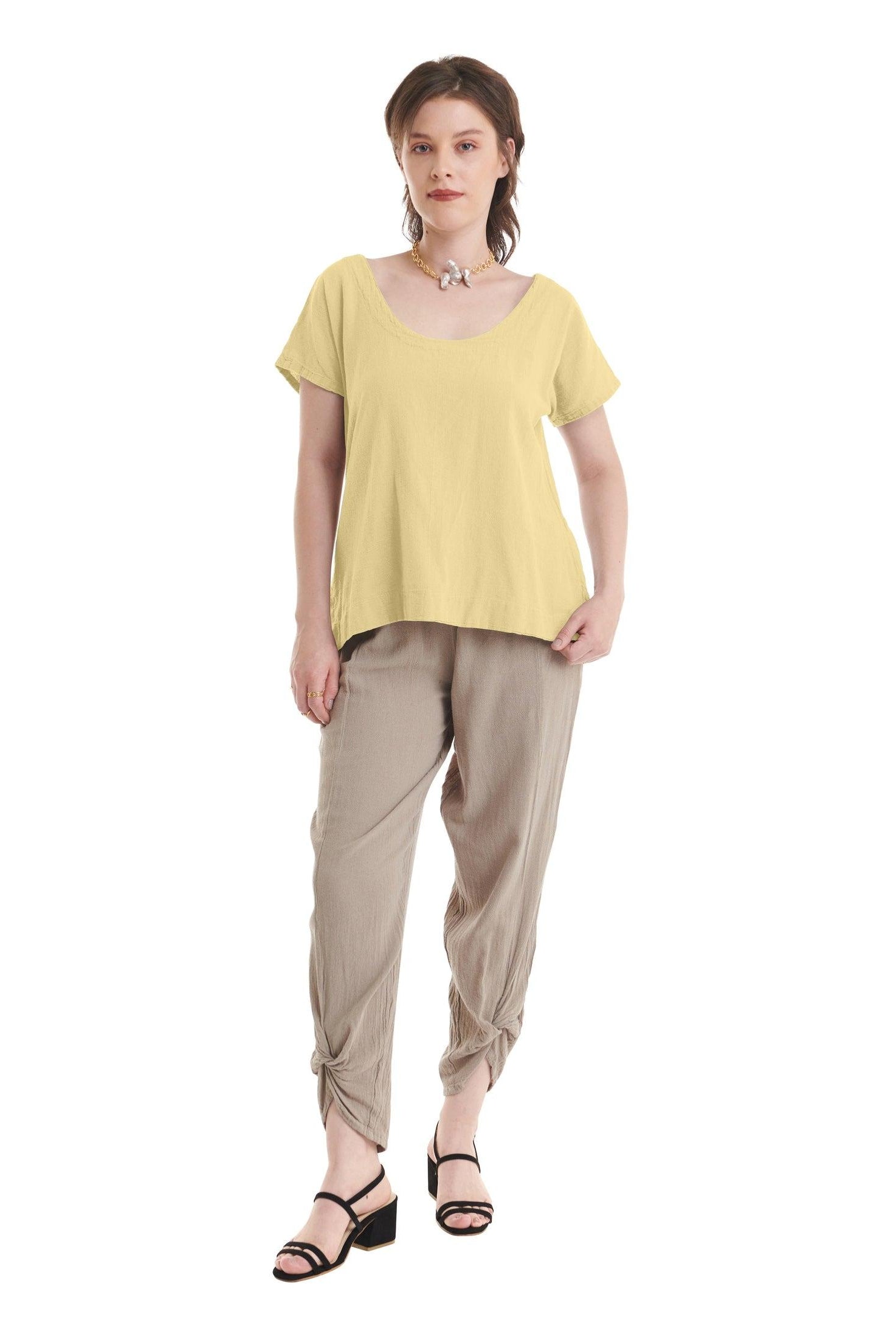 Flipper Cotton Gauze Blouse-Oh My Gauze