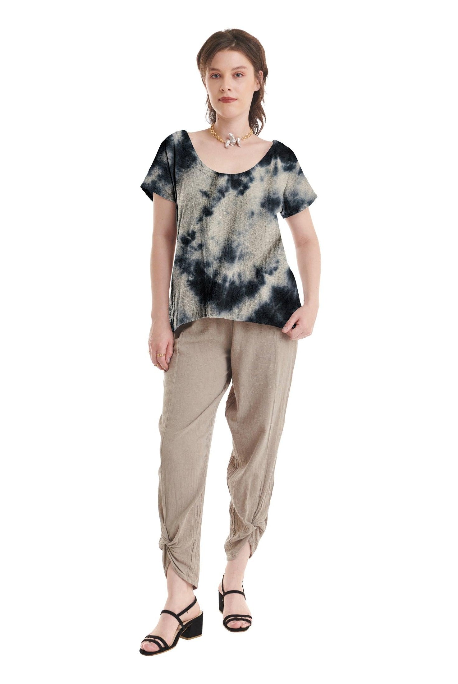 Flipper Cotton Gauze Blouse-Oh My Gauze