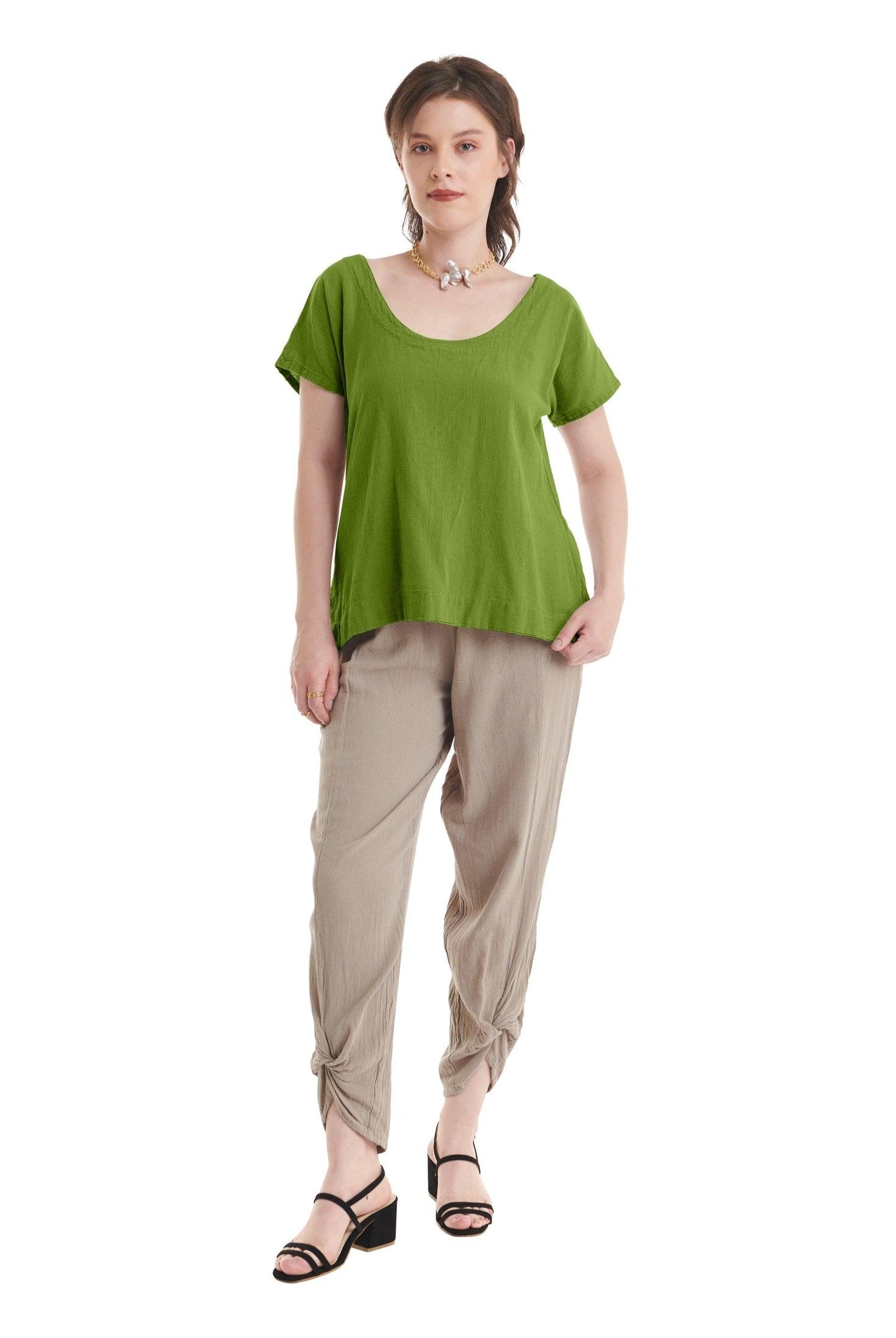 Flipper Cotton Gauze Blouse-Oh My Gauze