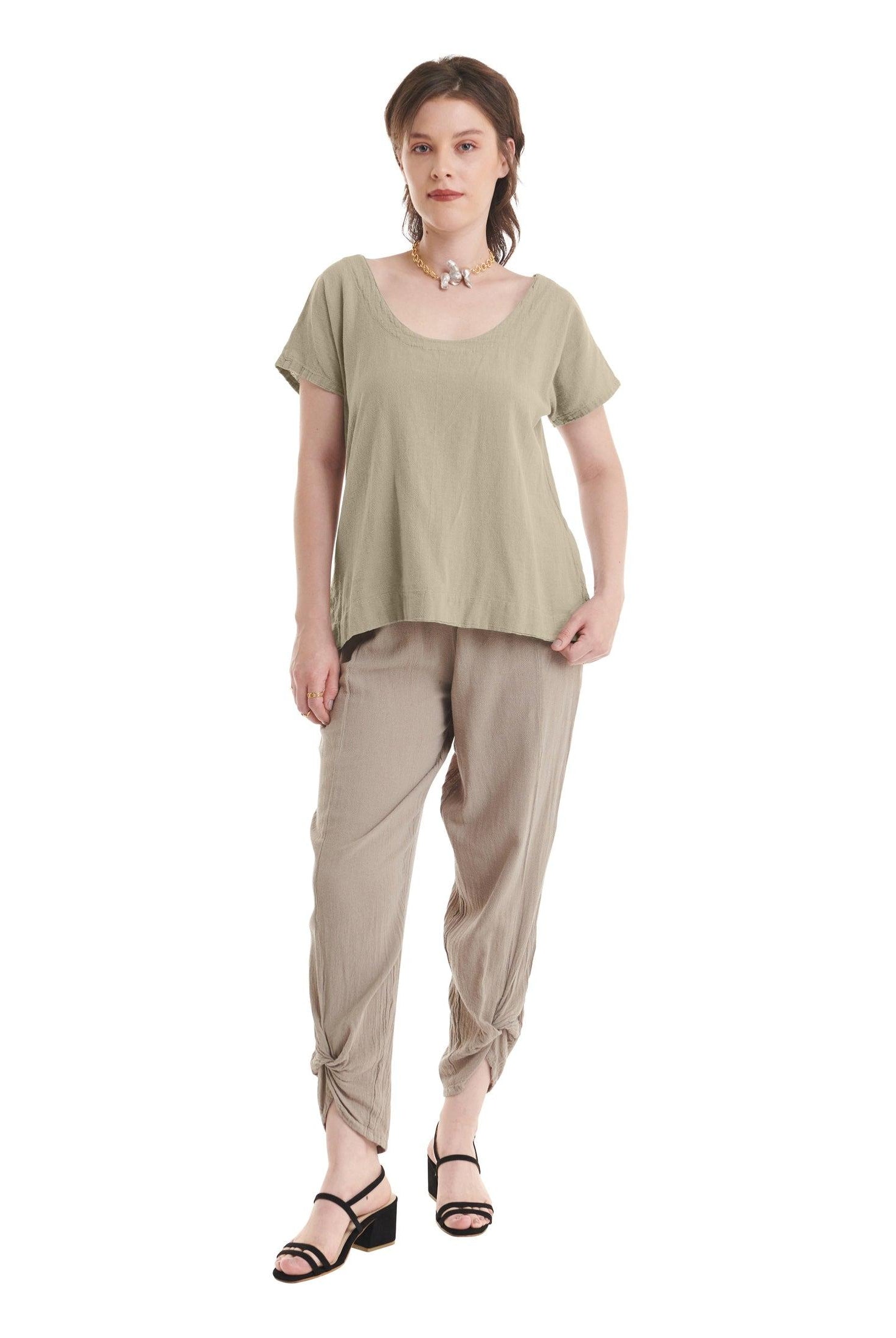 Flipper Cotton Gauze Blouse-Oh My Gauze