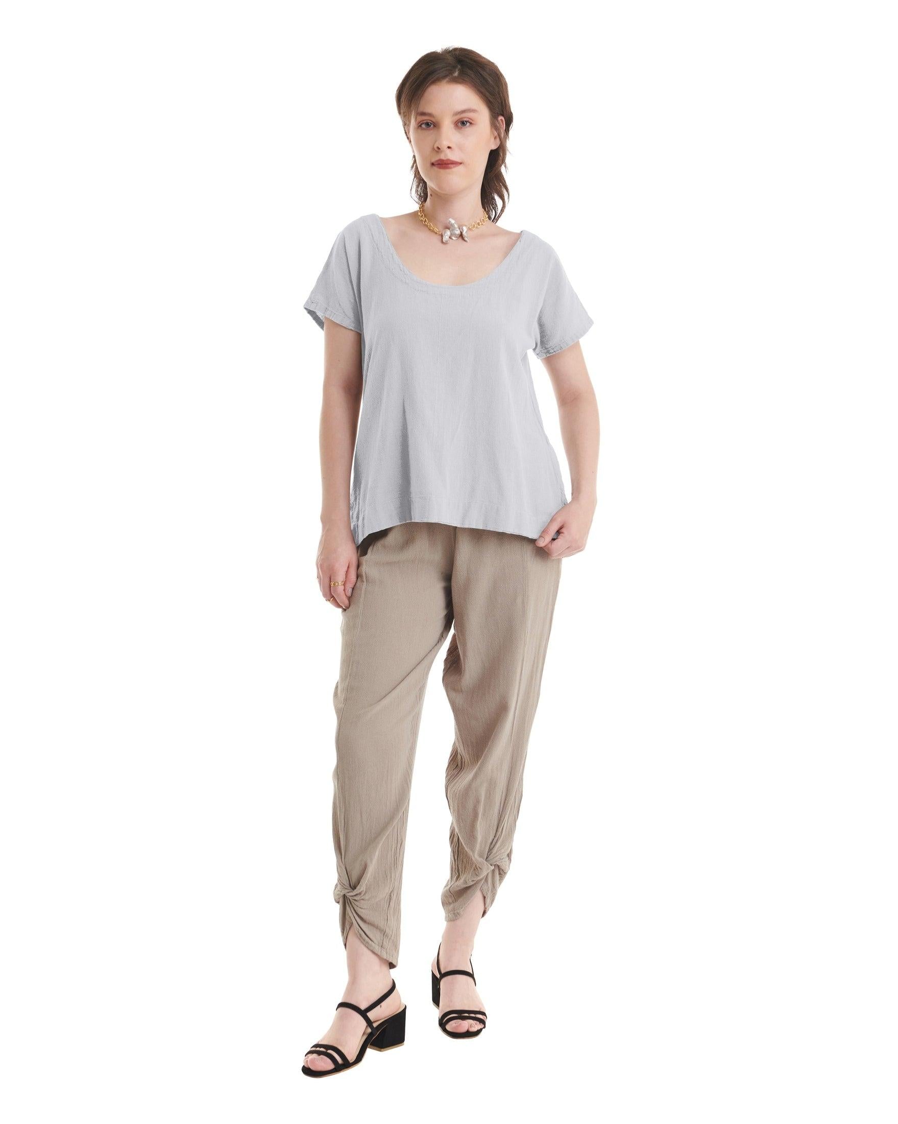 Flipper Cotton Gauze Blouse-Oh My Gauze