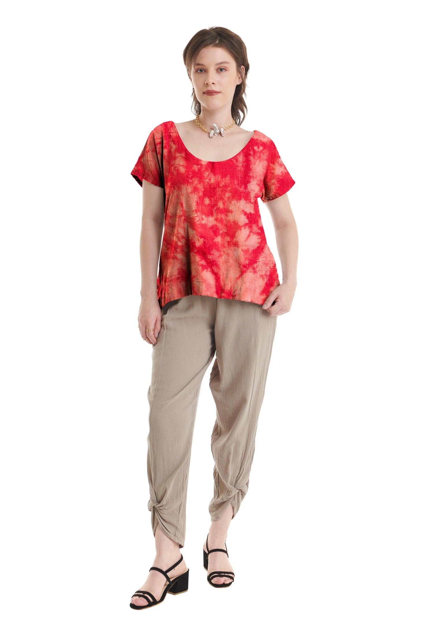 Flipper Cotton Gauze Blouse-Oh My Gauze