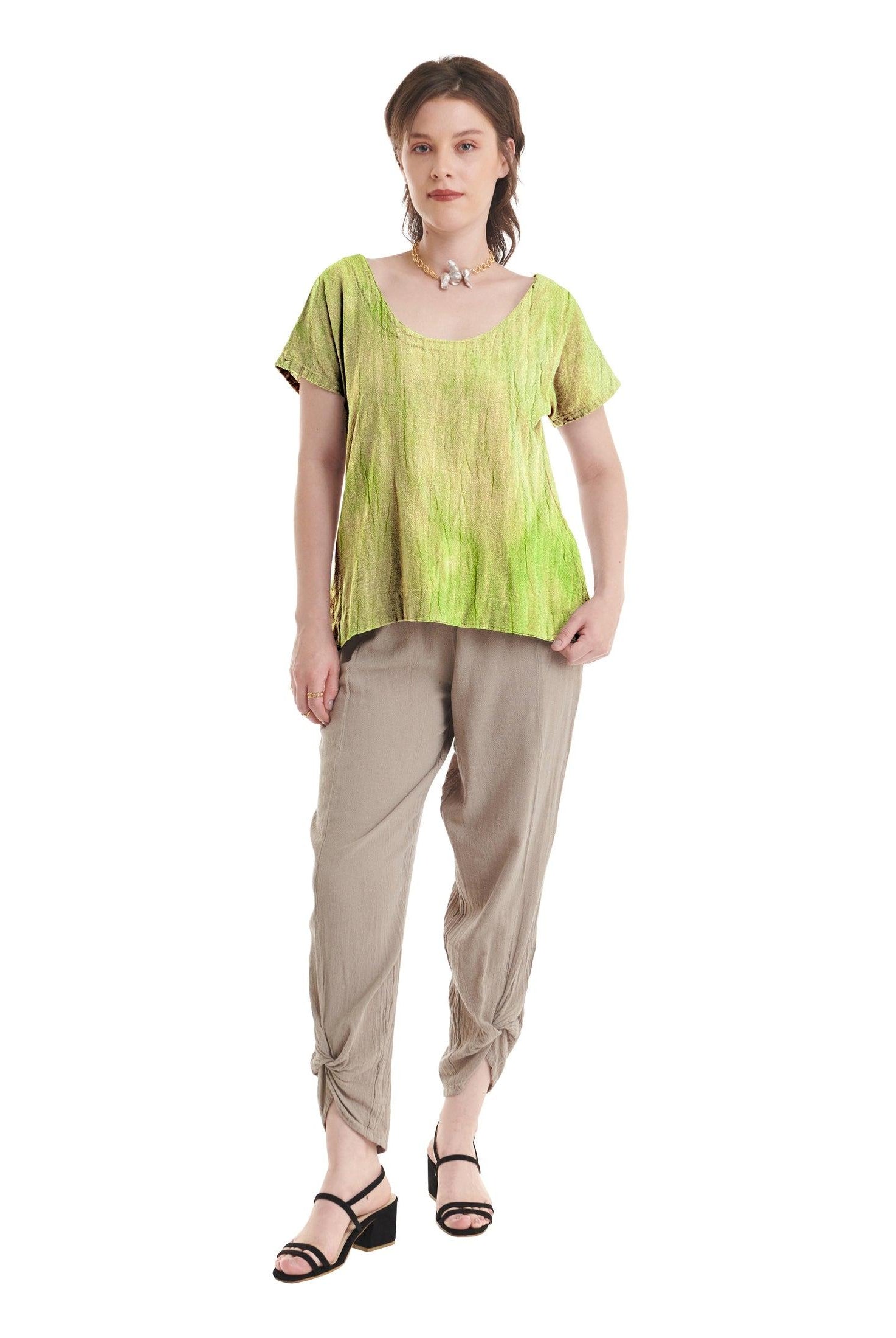 Flipper Cotton Gauze Blouse-Oh My Gauze