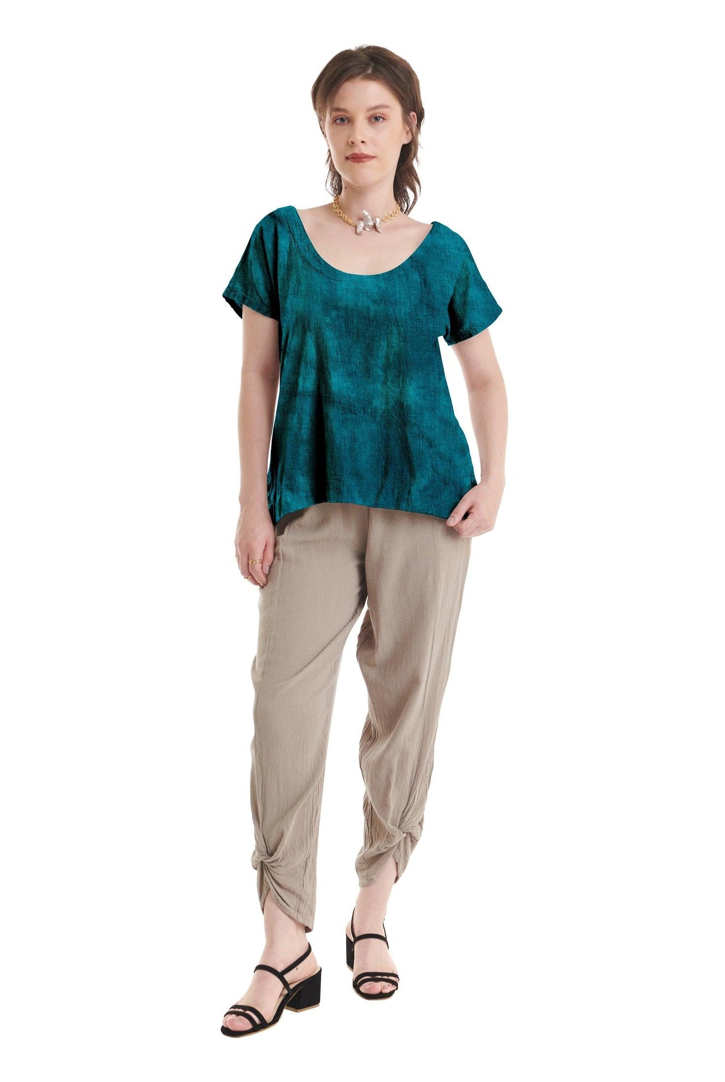 Flipper Cotton Gauze Blouse-Oh My Gauze