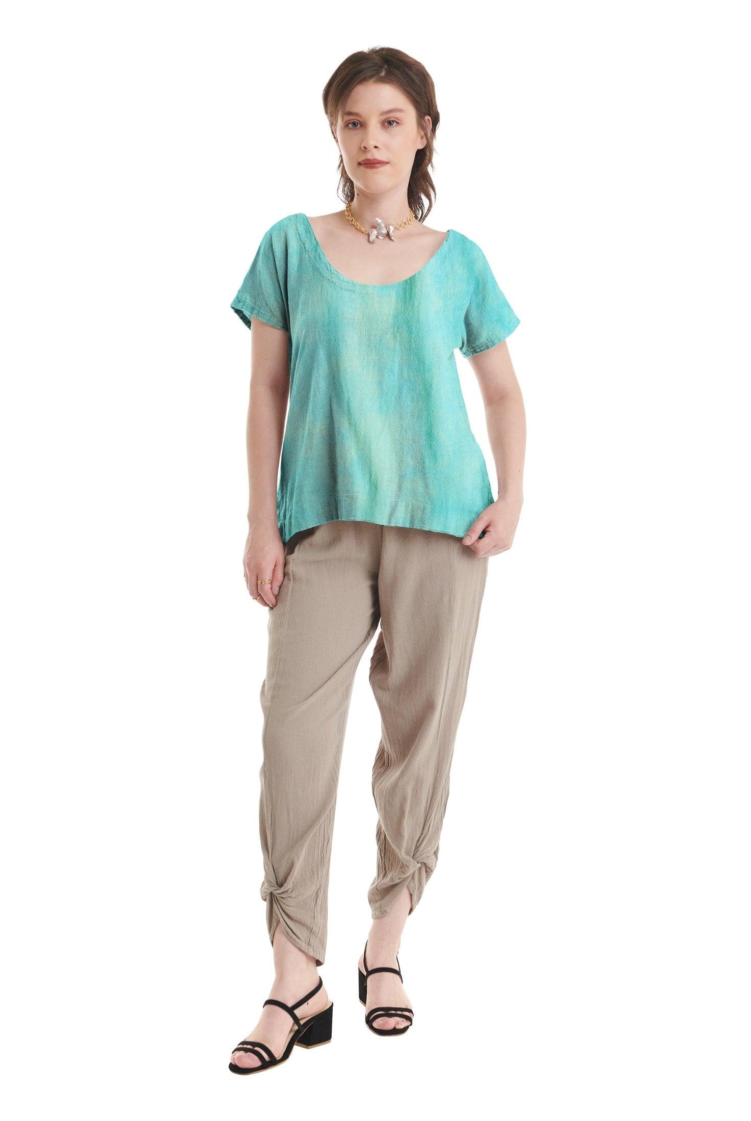 Flipper Cotton Gauze Blouse-Oh My Gauze