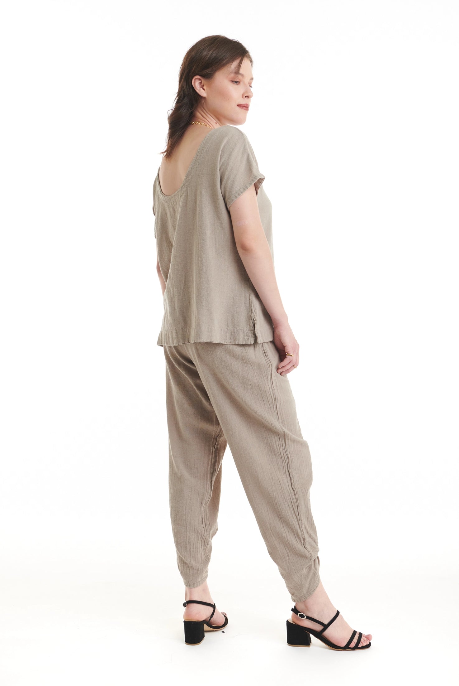 Flipper Cotton Gauze Blouse - New-Oh My Gauze