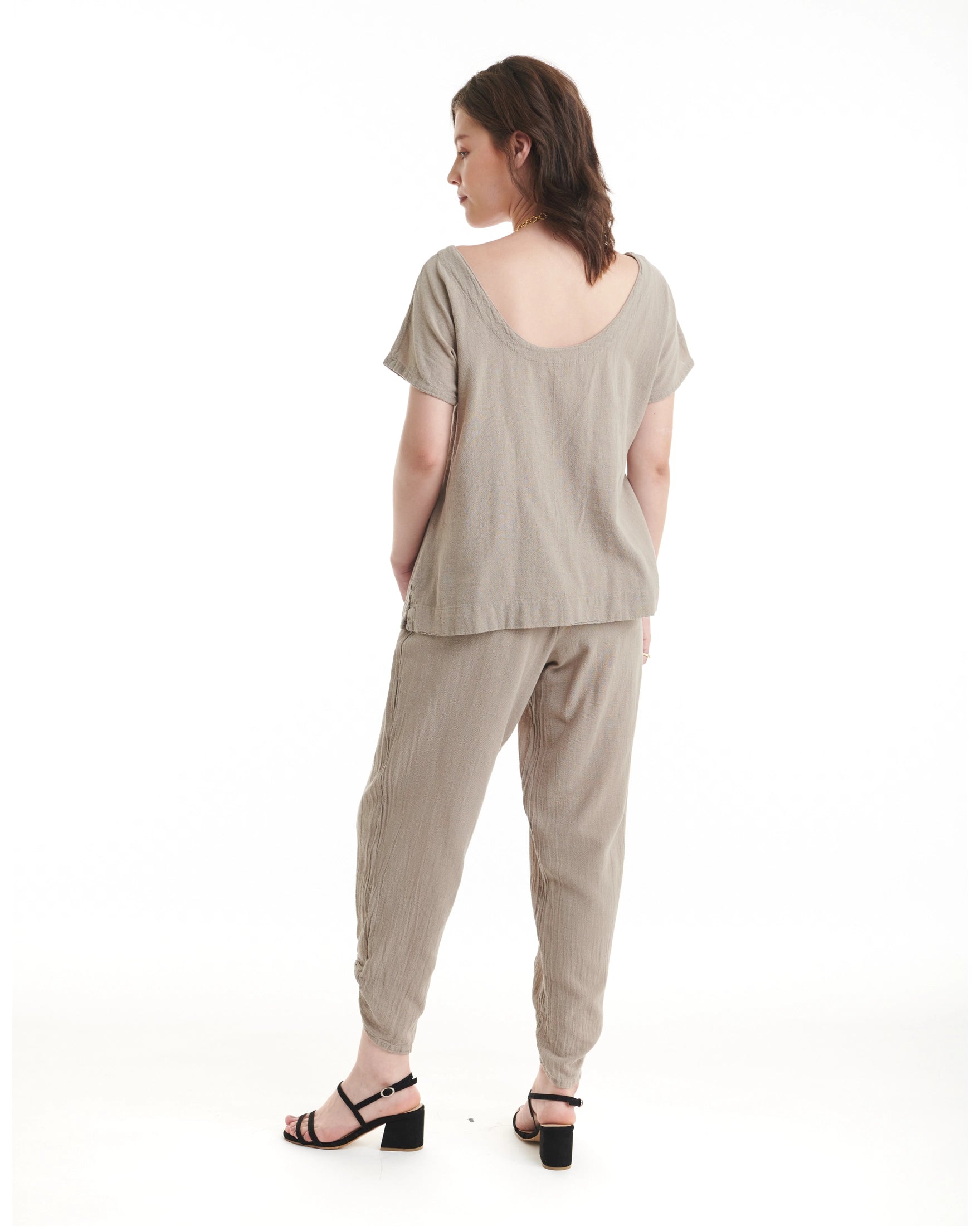 Flipper Cotton Gauze Blouse - New-Oh My Gauze