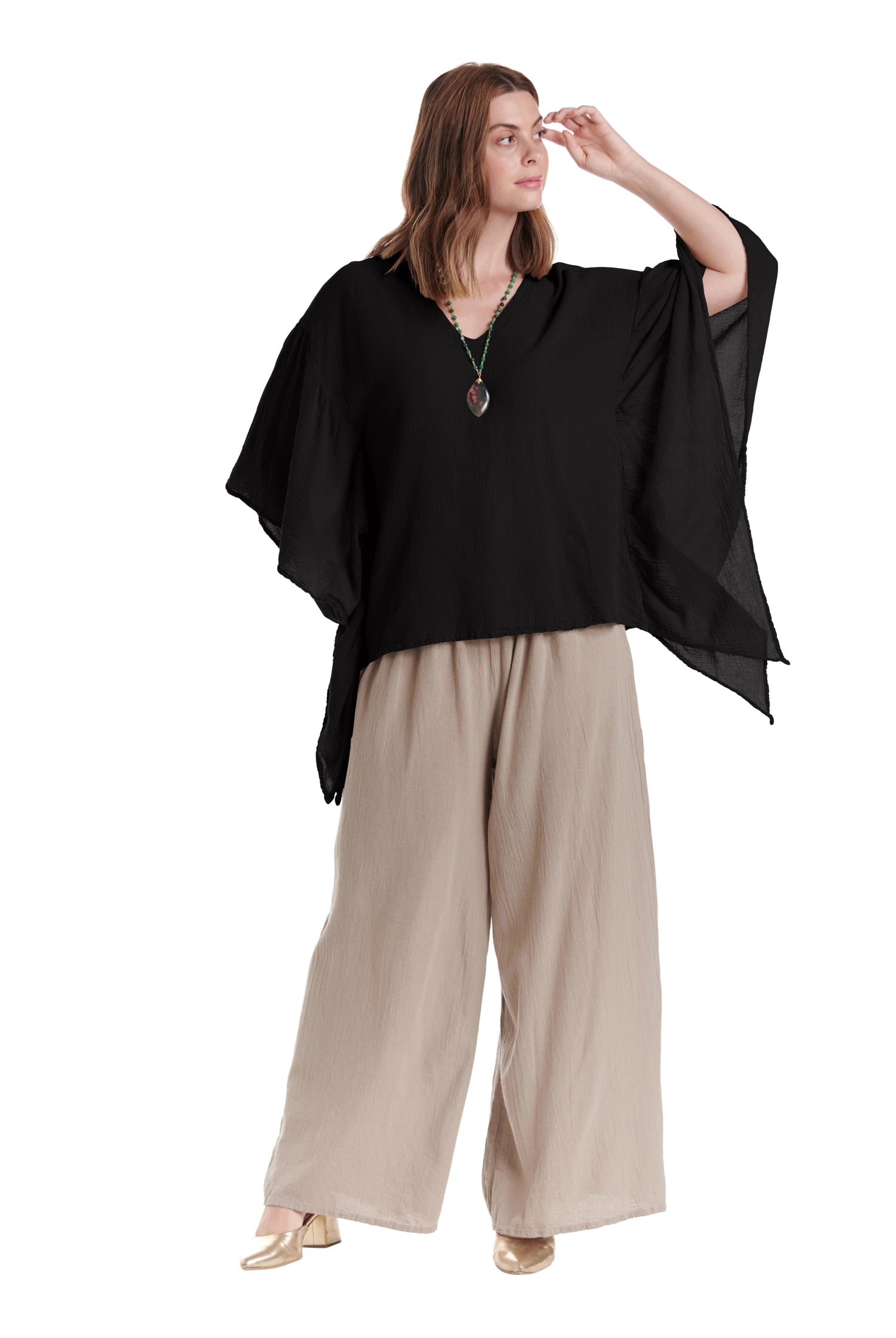 Flutter Cotton Gauze Blouse – New Arrival-Oh My Gauze