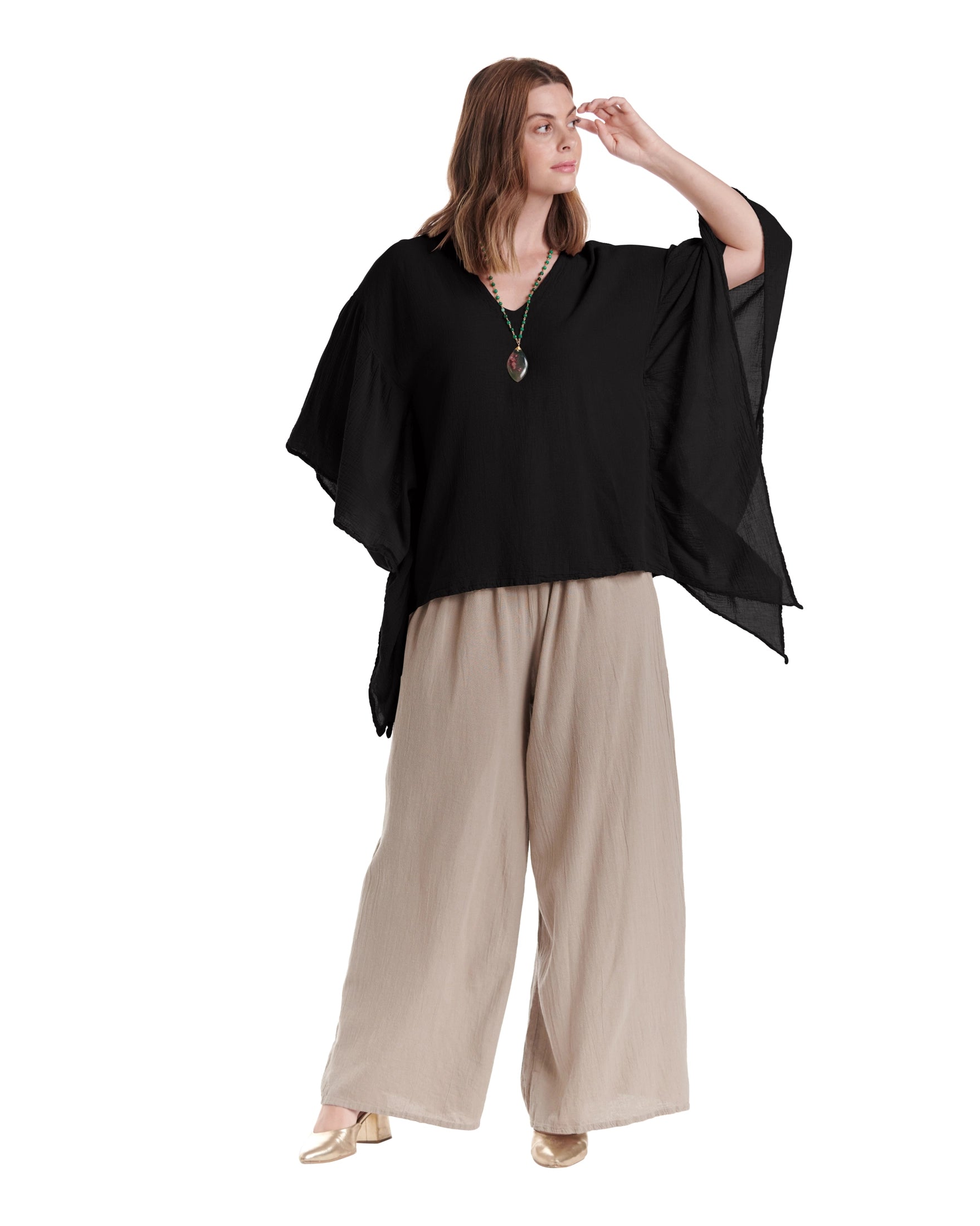 Flutter Cotton Gauze Blouse – New Arrival-Oh My Gauze