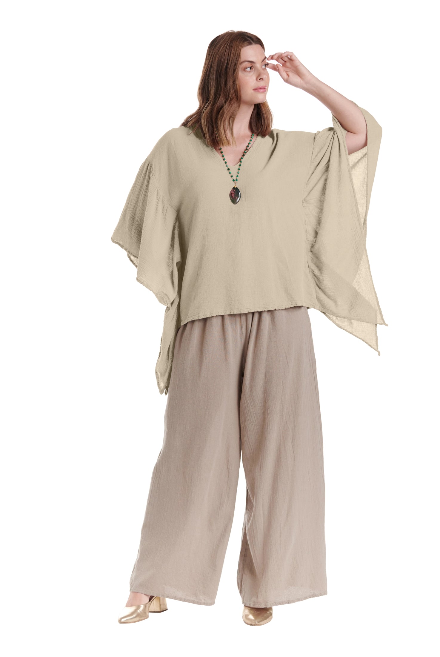 Flutter Cotton Gauze Blouse – New Arrival-Oh My Gauze
