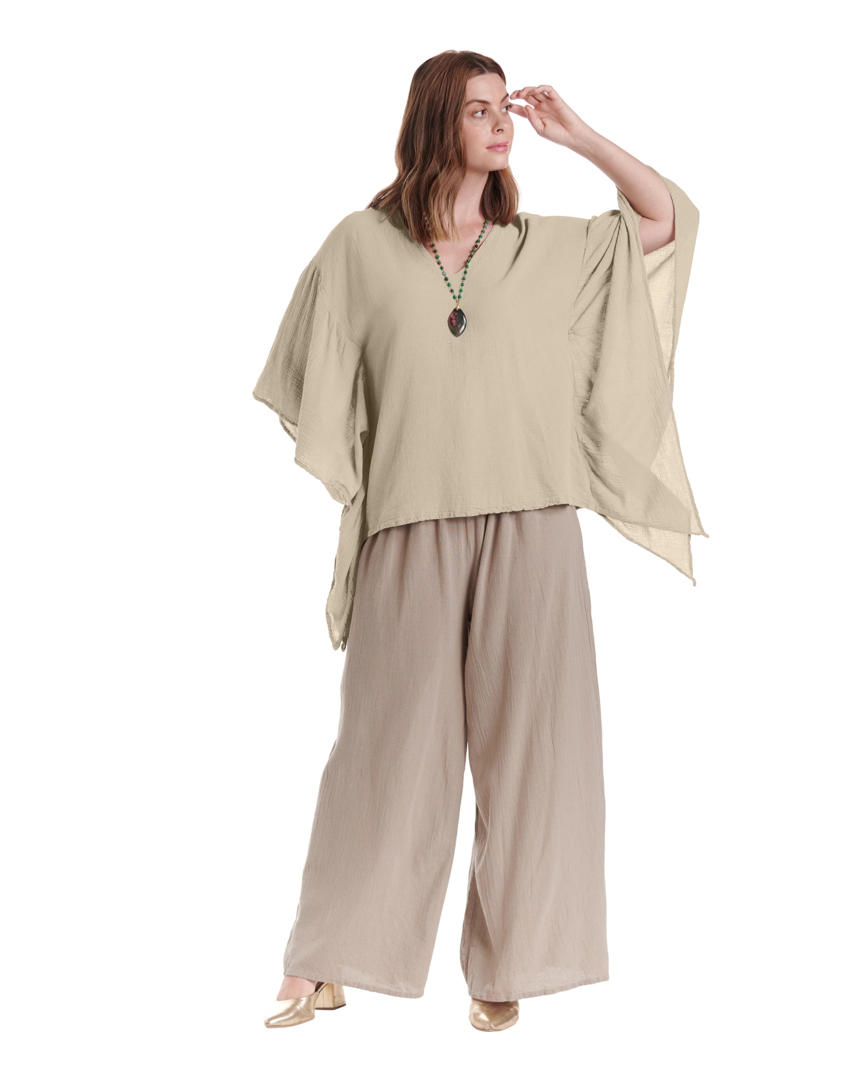 Flutter Cotton Gauze Blouse – New Arrival-Oh My Gauze