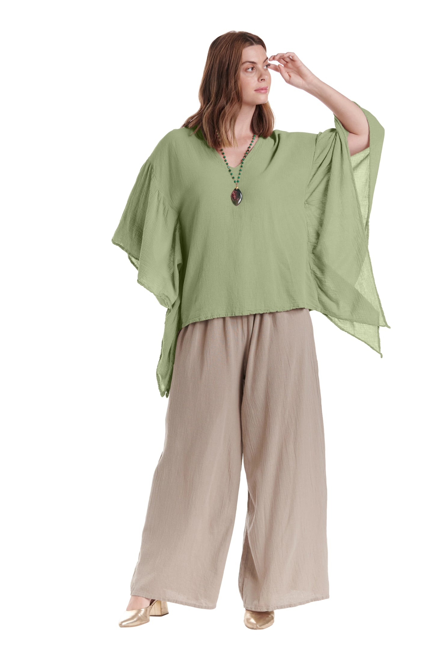 Flutter Cotton Gauze Blouse – New Arrival-Oh My Gauze