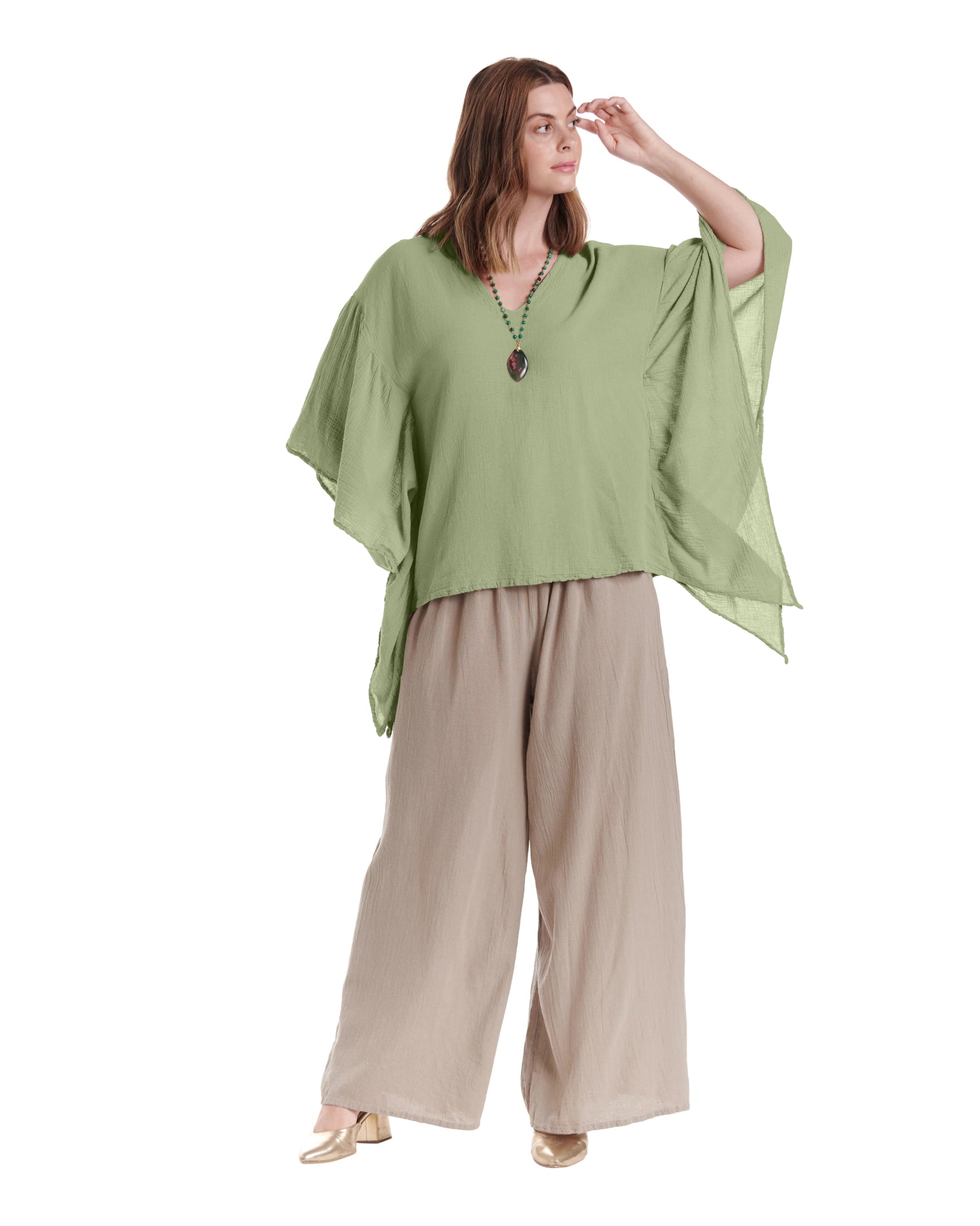 Flutter Cotton Gauze Blouse – New Arrival-Oh My Gauze