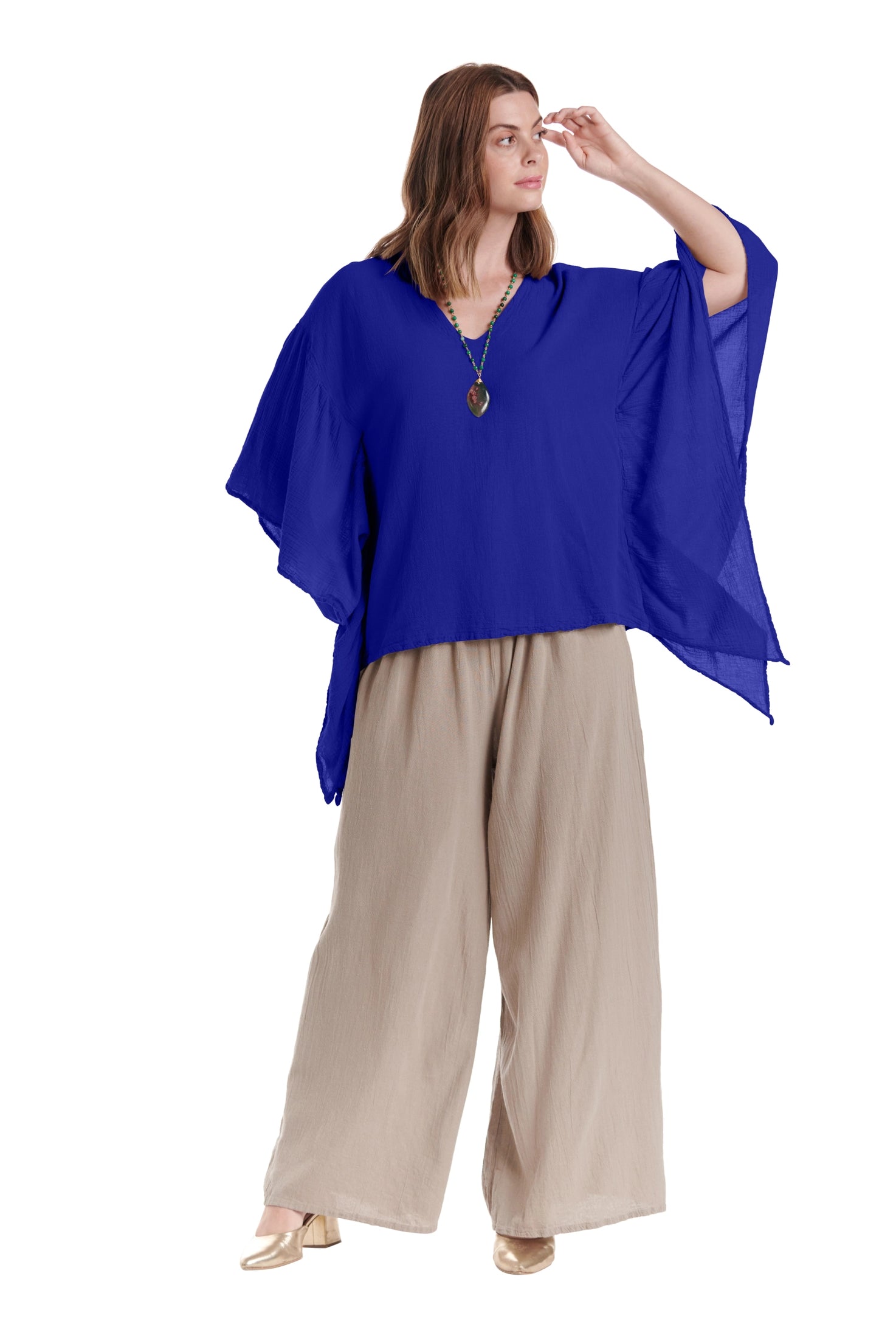 Flutter Cotton Gauze Blouse – New Arrival-Oh My Gauze