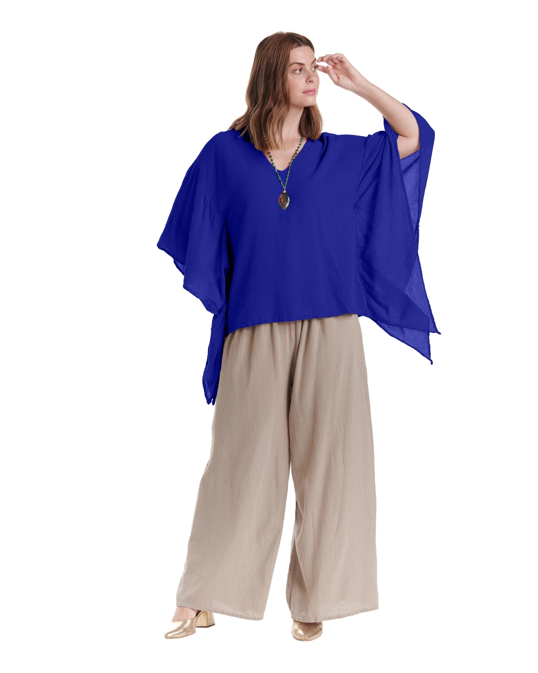 Flutter Cotton Gauze Blouse – New Arrival-Oh My Gauze