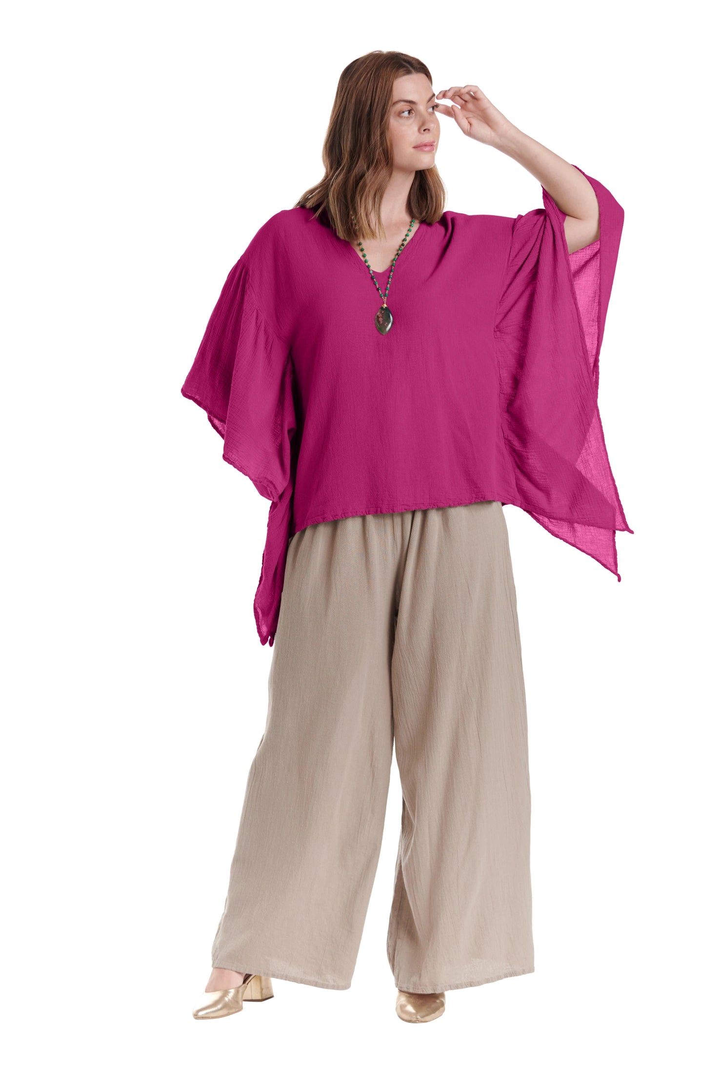 Flutter Cotton Gauze Blouse – New Arrival-Oh My Gauze