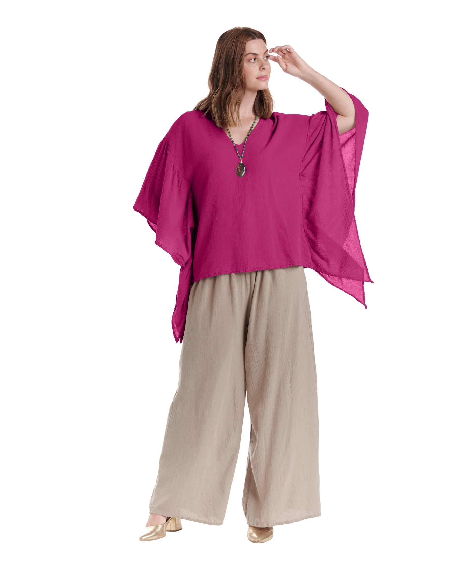 Flutter Cotton Gauze Blouse – New Arrival-Oh My Gauze
