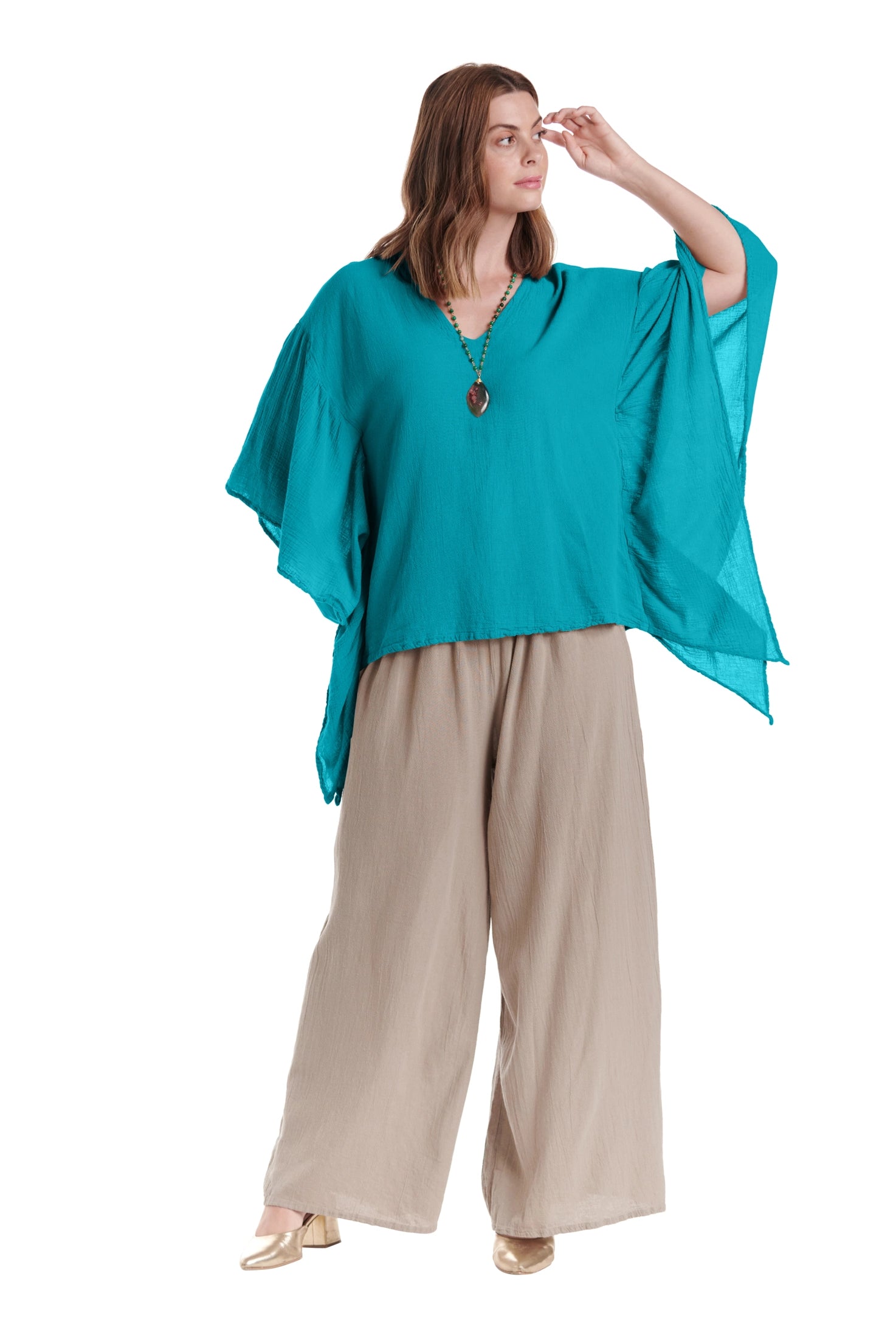 Flutter Cotton Gauze Blouse – New Arrival-Oh My Gauze