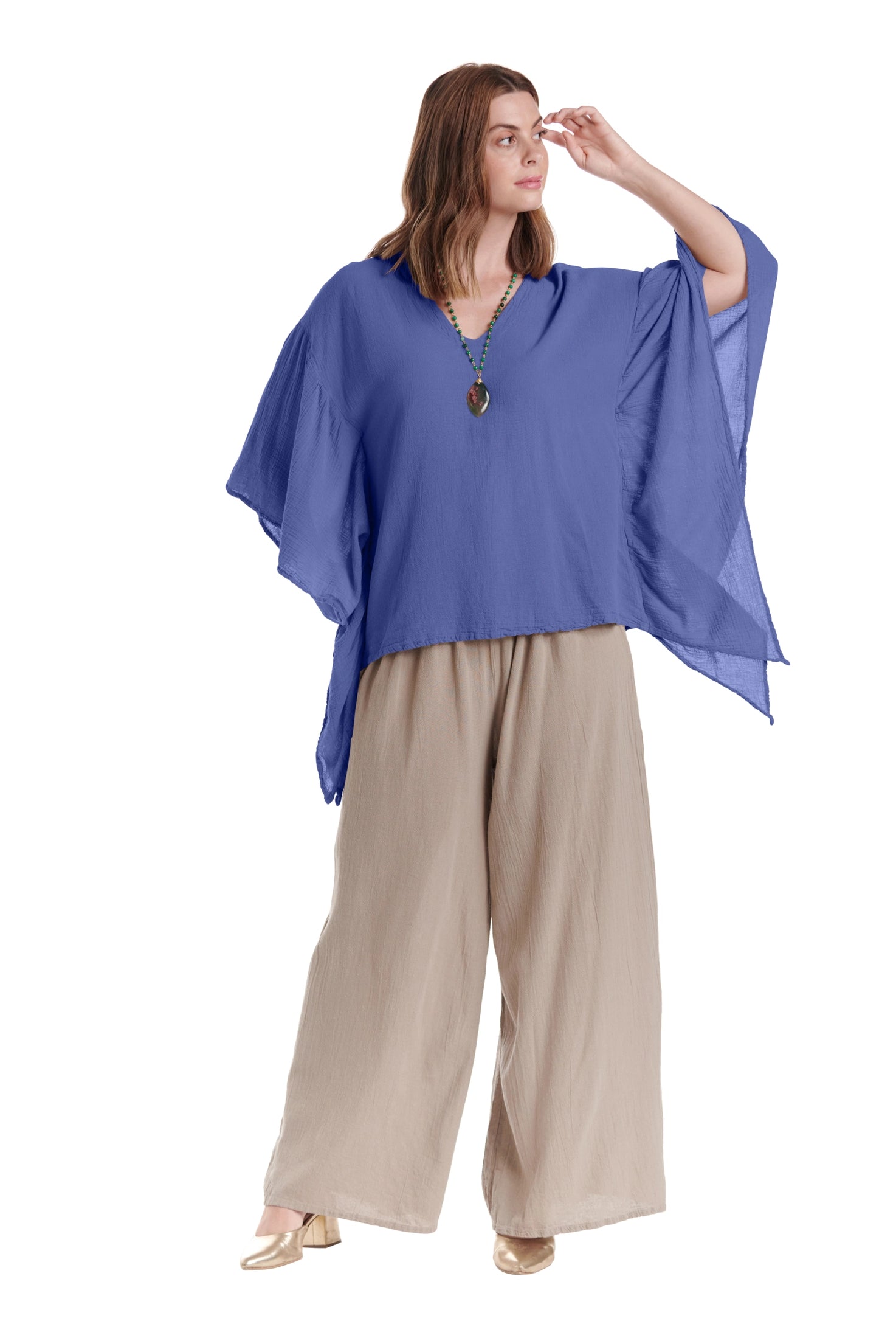 Flutter Cotton Gauze Blouse – New Arrival-Oh My Gauze