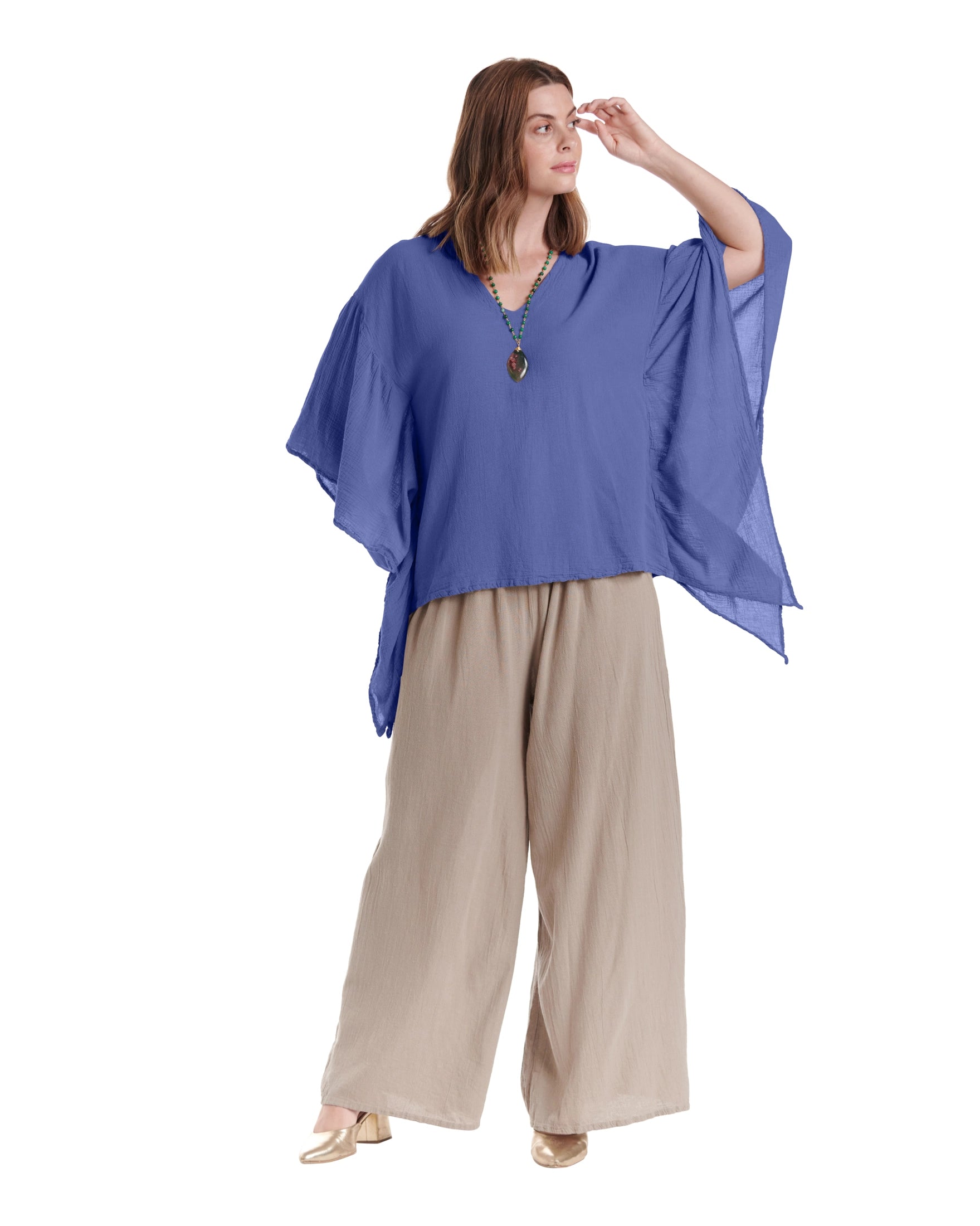 Flutter Cotton Gauze Blouse – New Arrival-Oh My Gauze