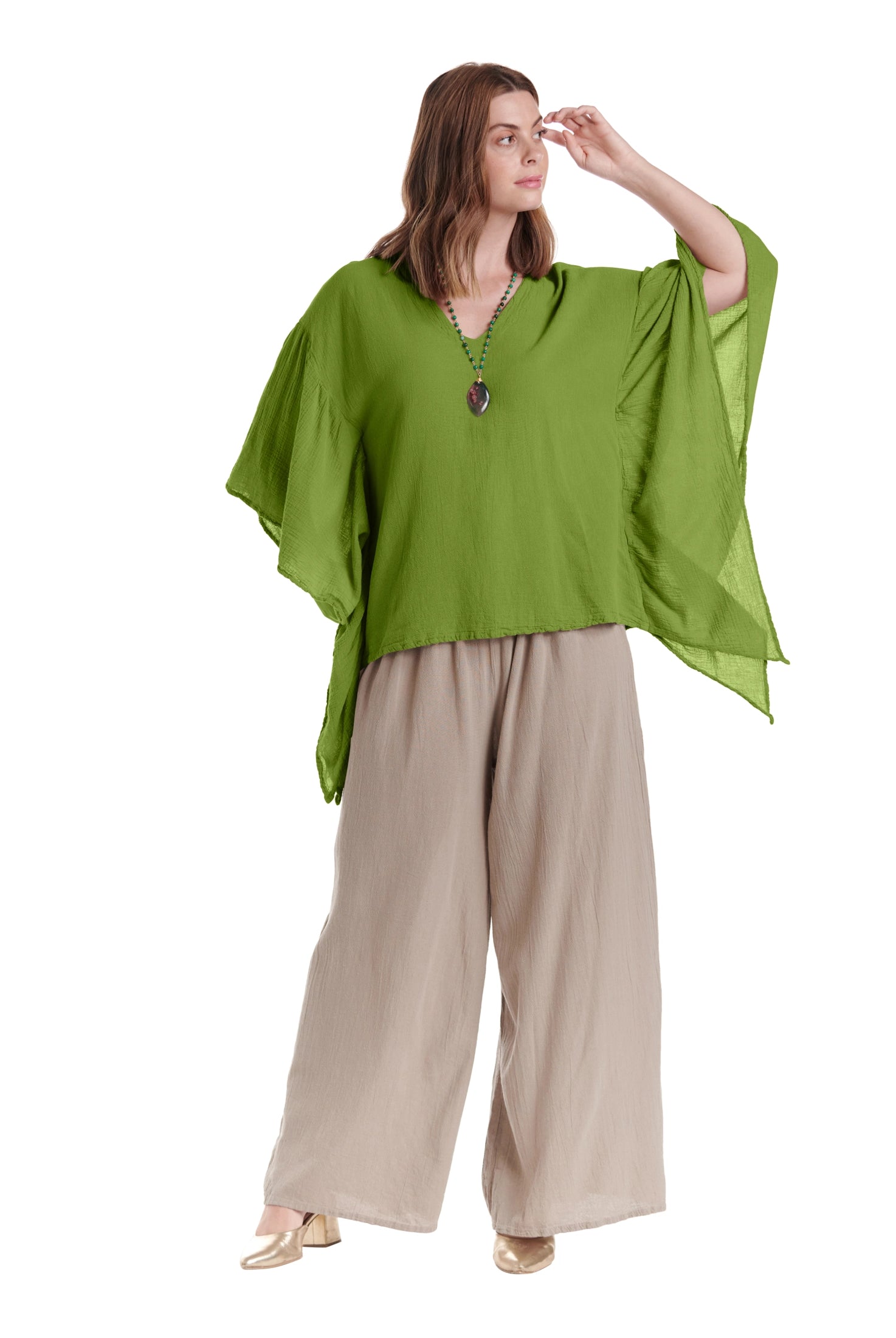 Flutter Cotton Gauze Blouse – New Arrival-Oh My Gauze