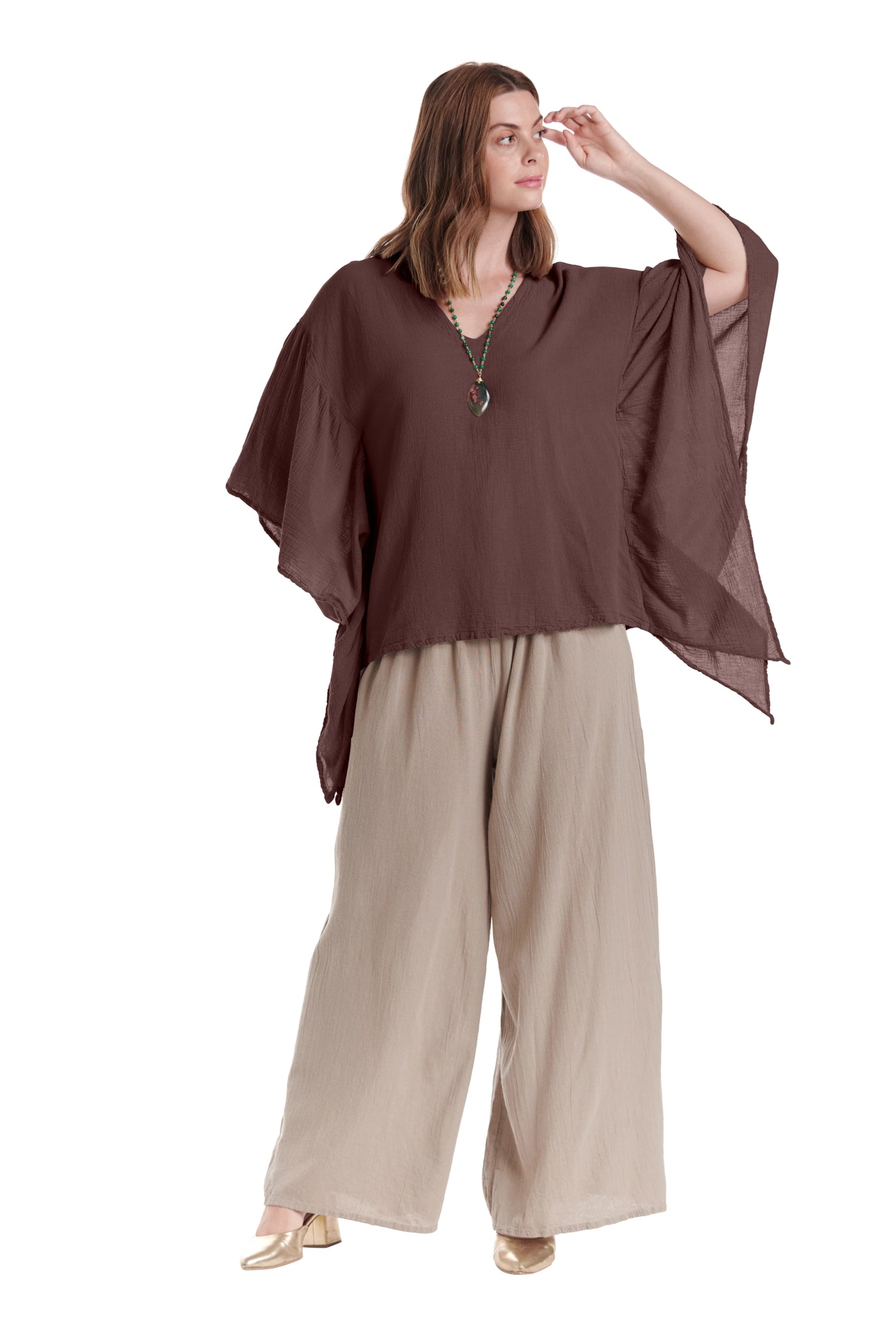Flutter Cotton Gauze Blouse – New Arrival-Oh My Gauze