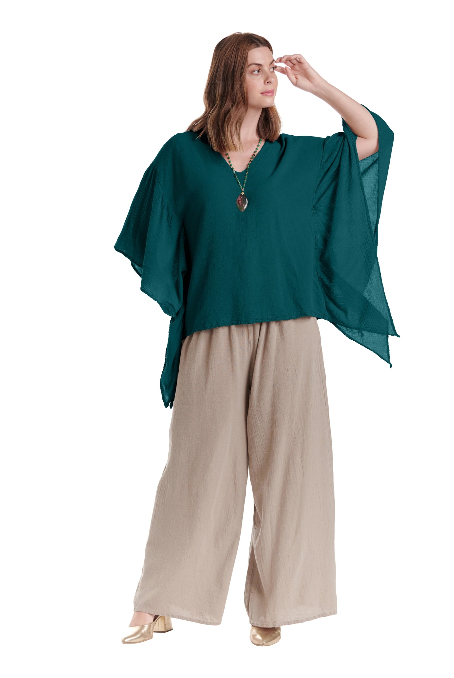 Flutter Cotton Gauze Blouse – New Arrival-Oh My Gauze