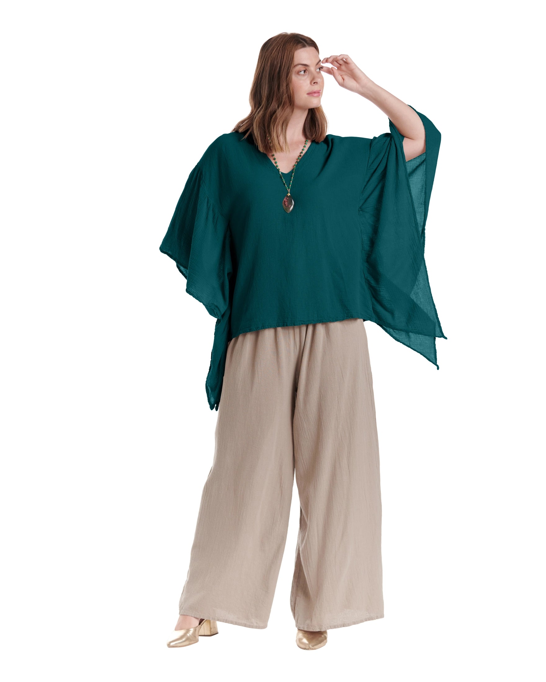 Flutter Cotton Gauze Blouse – New Arrival-Oh My Gauze