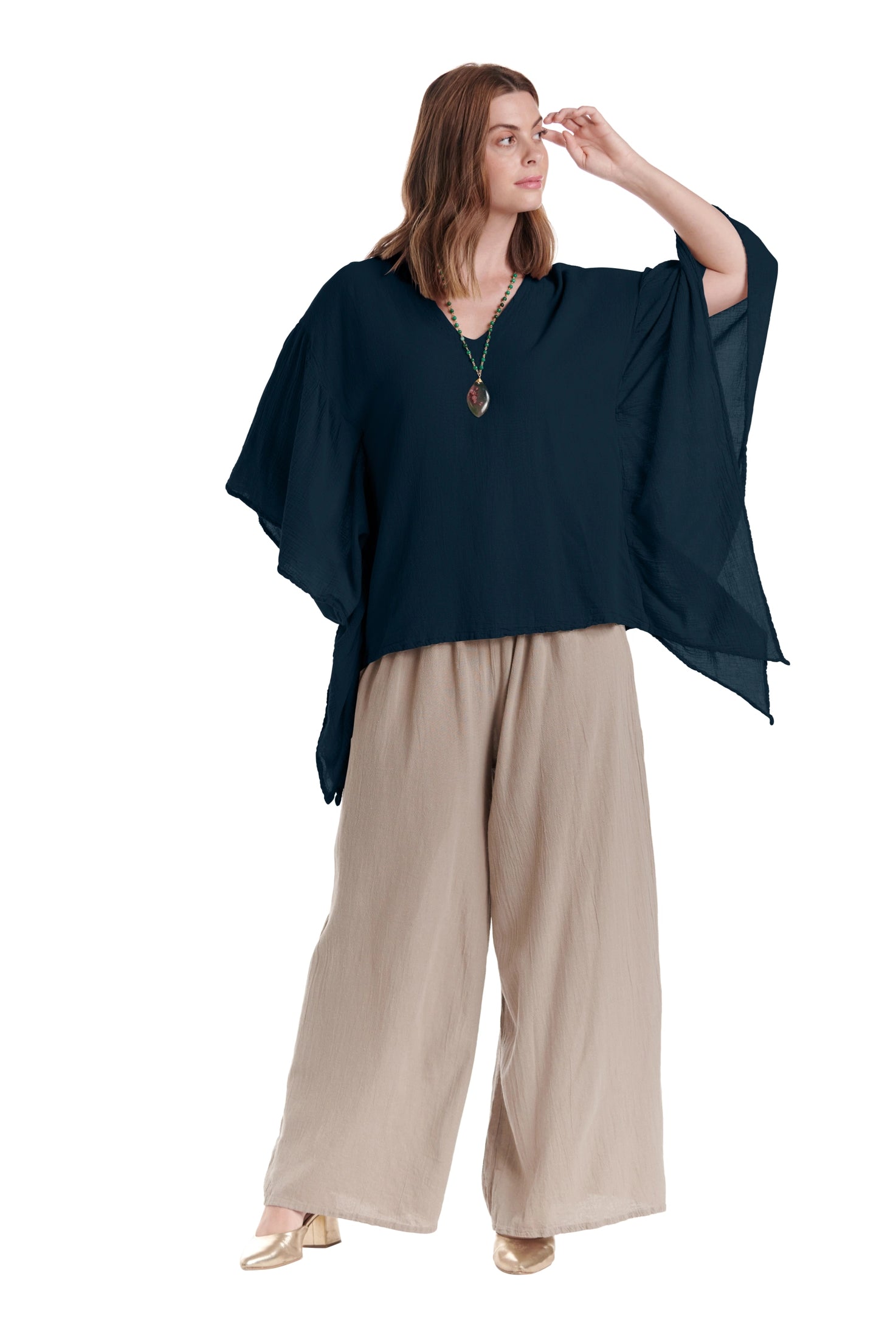 Flutter Cotton Gauze Blouse – New Arrival-Oh My Gauze
