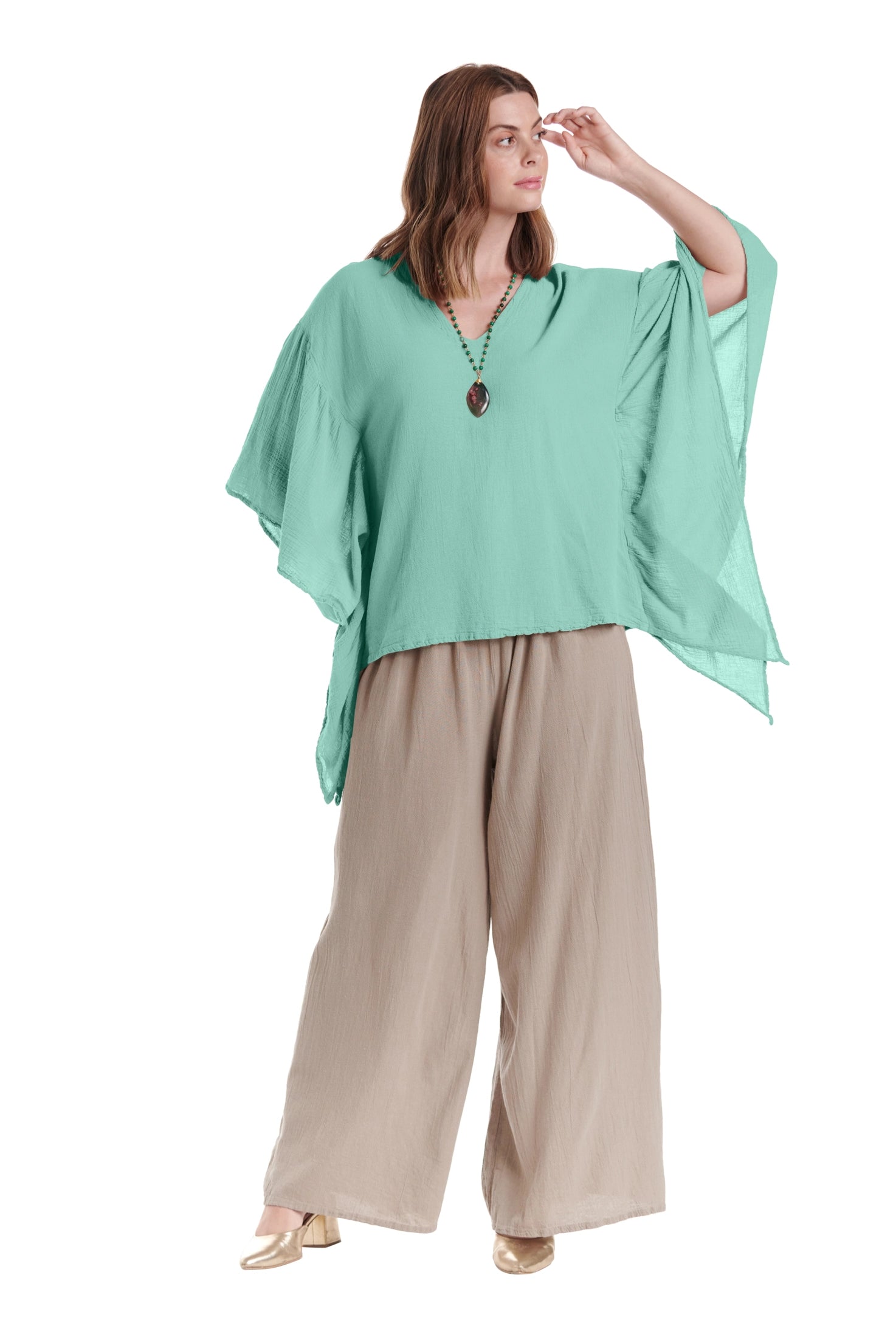 Flutter Cotton Gauze Blouse – New Arrival-Oh My Gauze