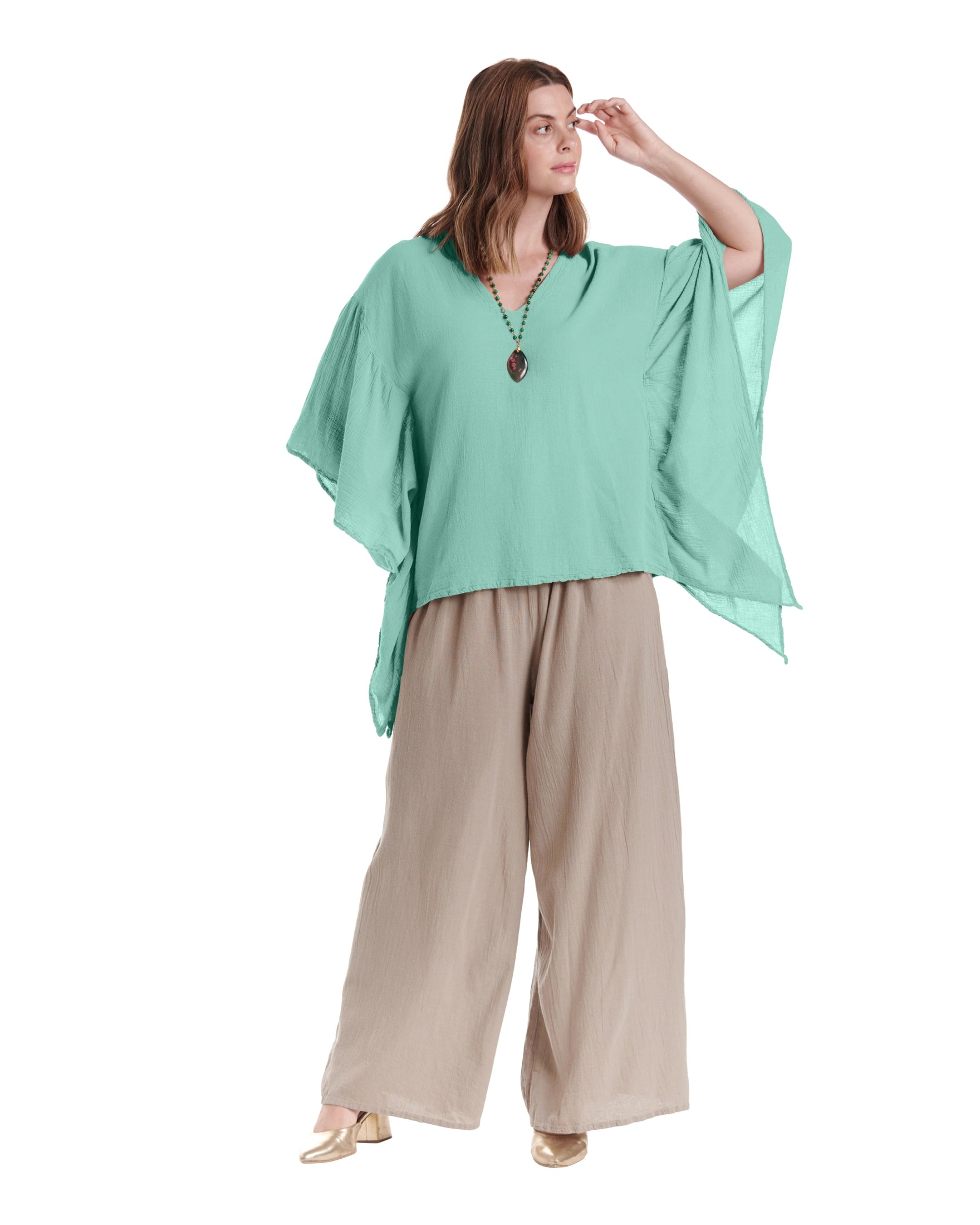 Flutter Cotton Gauze Blouse – New Arrival-Oh My Gauze