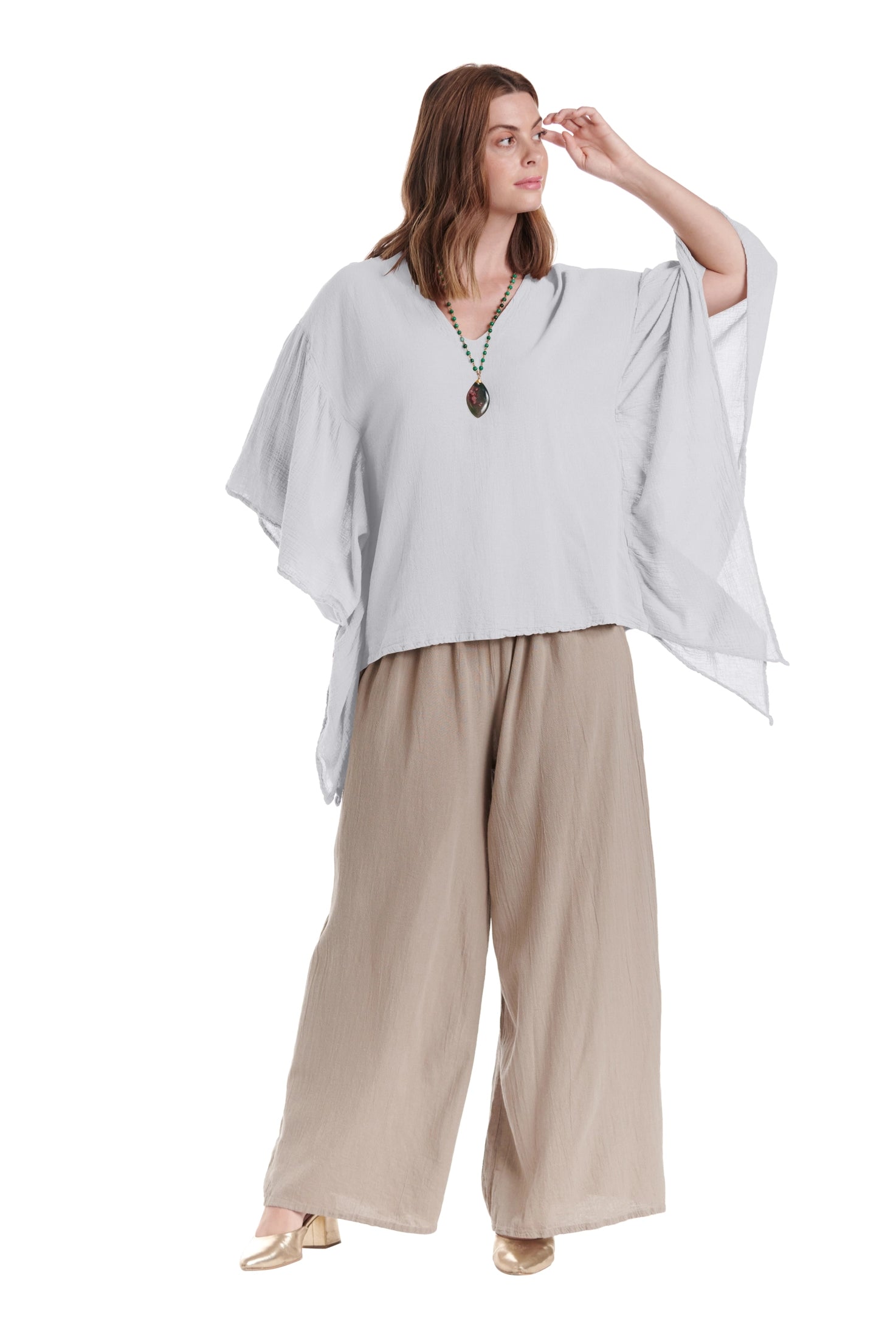 Flutter Cotton Gauze Blouse – New Arrival-Oh My Gauze