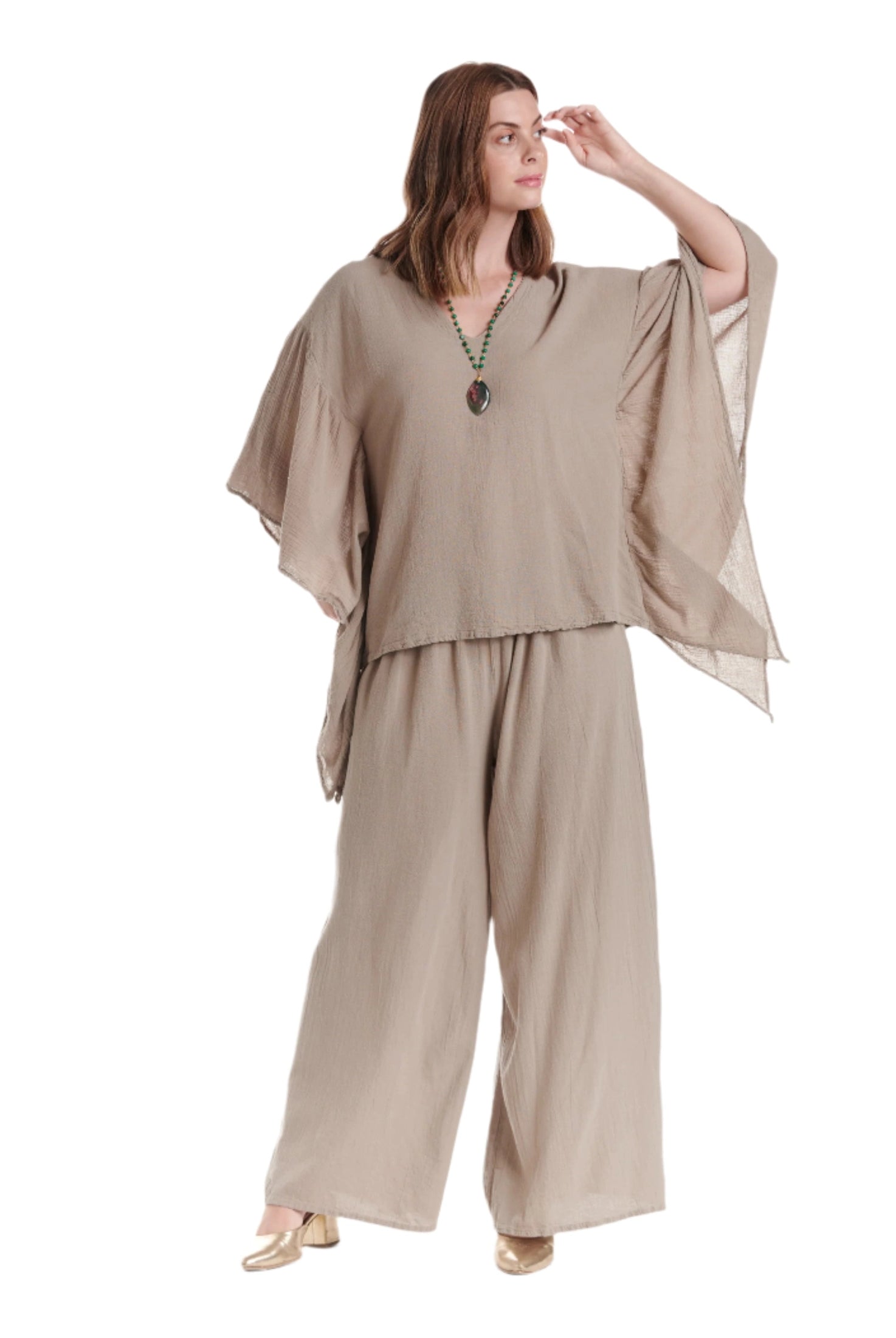 Flutter Cotton Gauze Blouse – New Arrival-Oh My Gauze