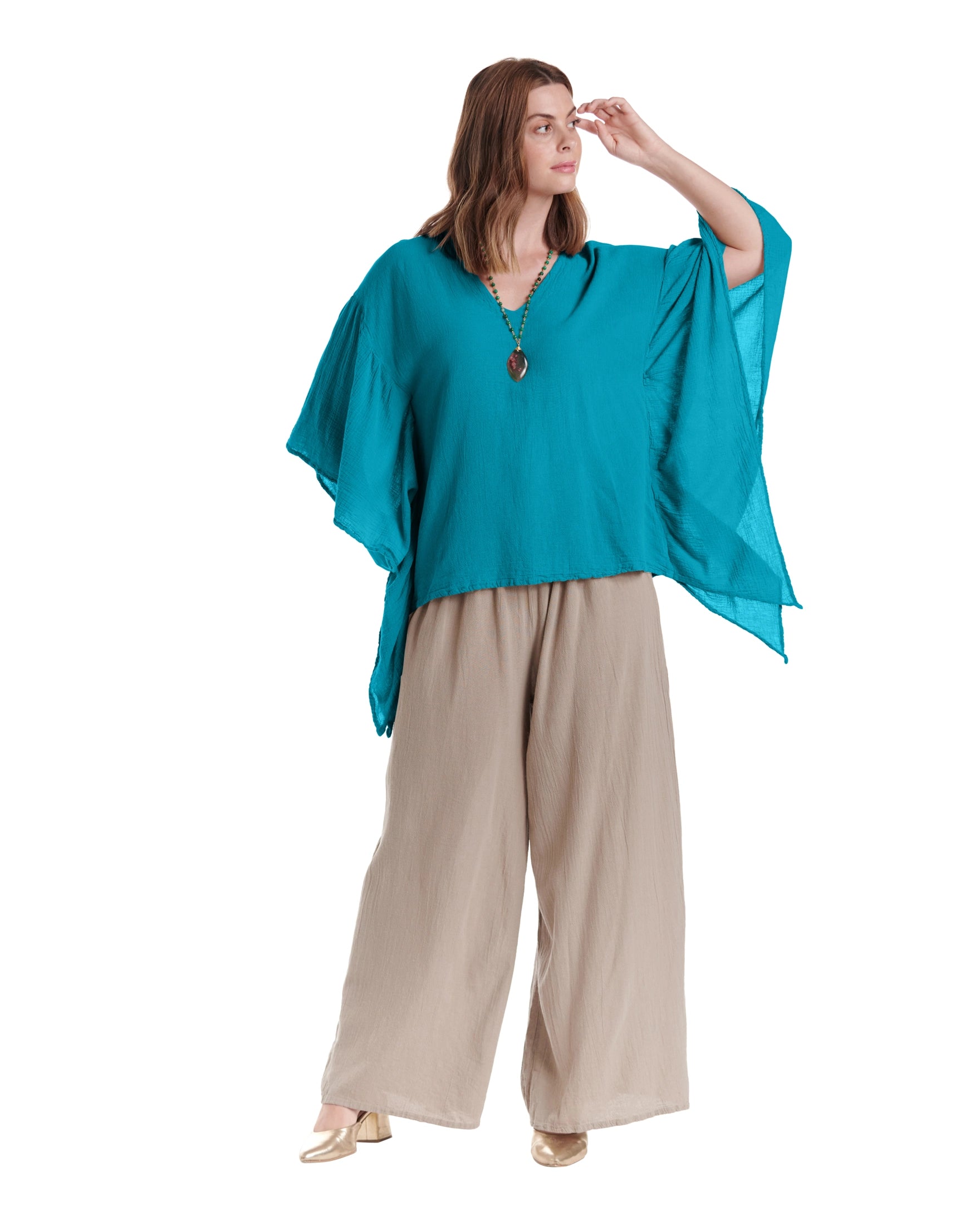 Flutter Cotton Gauze Blouse – New Arrival-Oh My Gauze